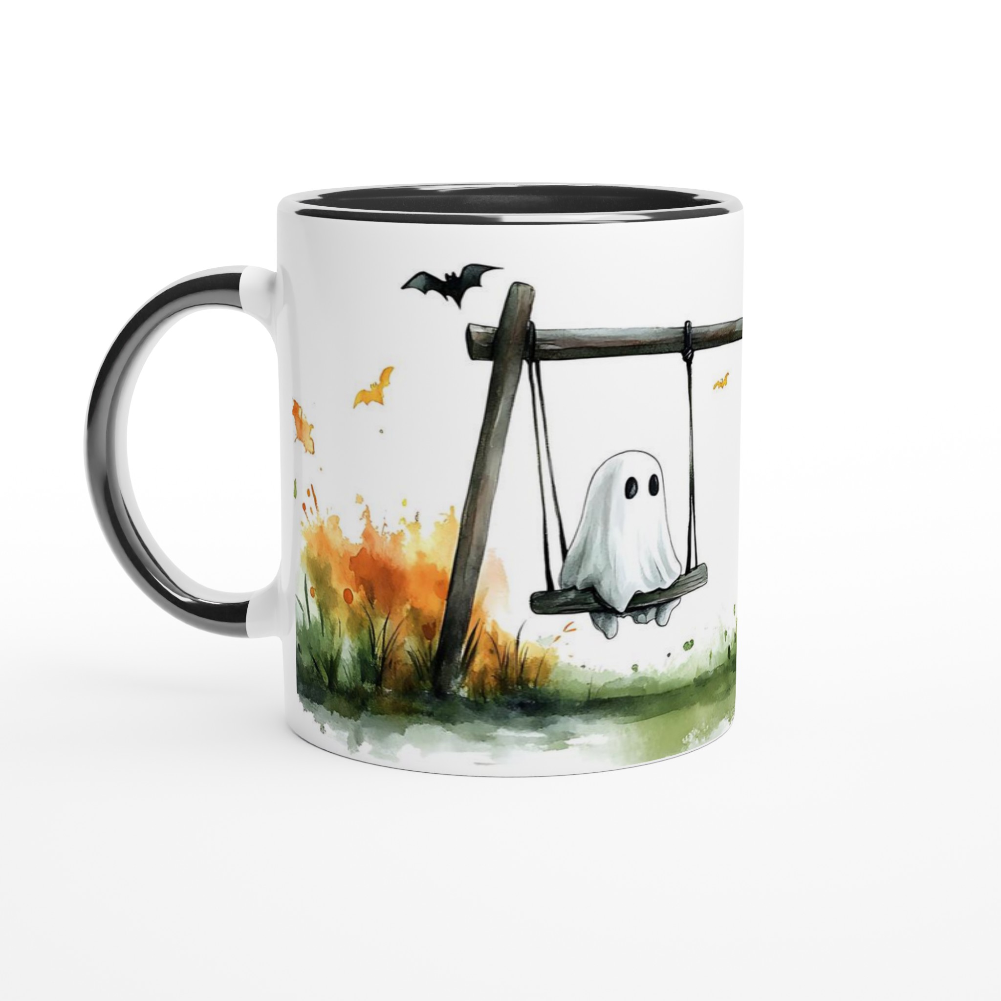 Busiga Spöken på Gunga Keramisk Mugg - Perfekt för Halloween & Mysiga Stunder, Välj din Färg! 4 8bf6f5c4-8da6-4bf4-bc24-01e13a589dbb