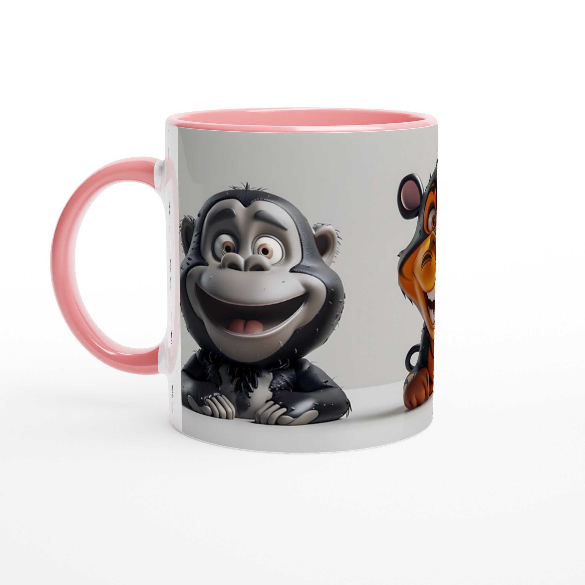 Glad Apa Keramisk Mugg - Rolig Kaffemugg med 3D-inspirerad Design 7 8bffa5e6-c087-4524-b40a-077f2062cf65