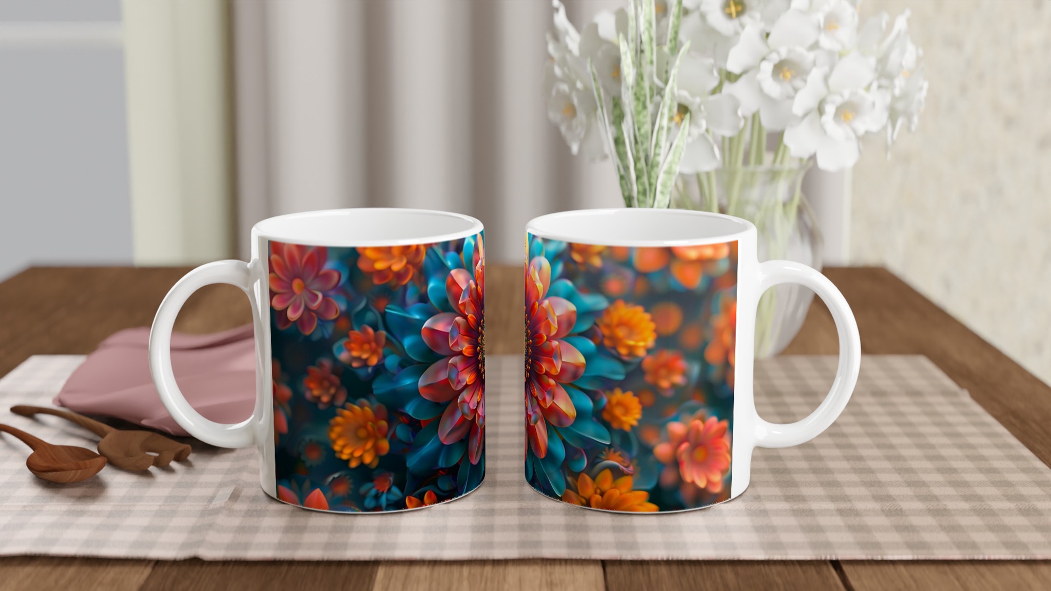 Mugg "Exotisk Blomma" – Levande Färgexplosion i Premium Keramik, 11 oz 10 8c301e9b-4c73-435a-8f7c-79287b63ff06
