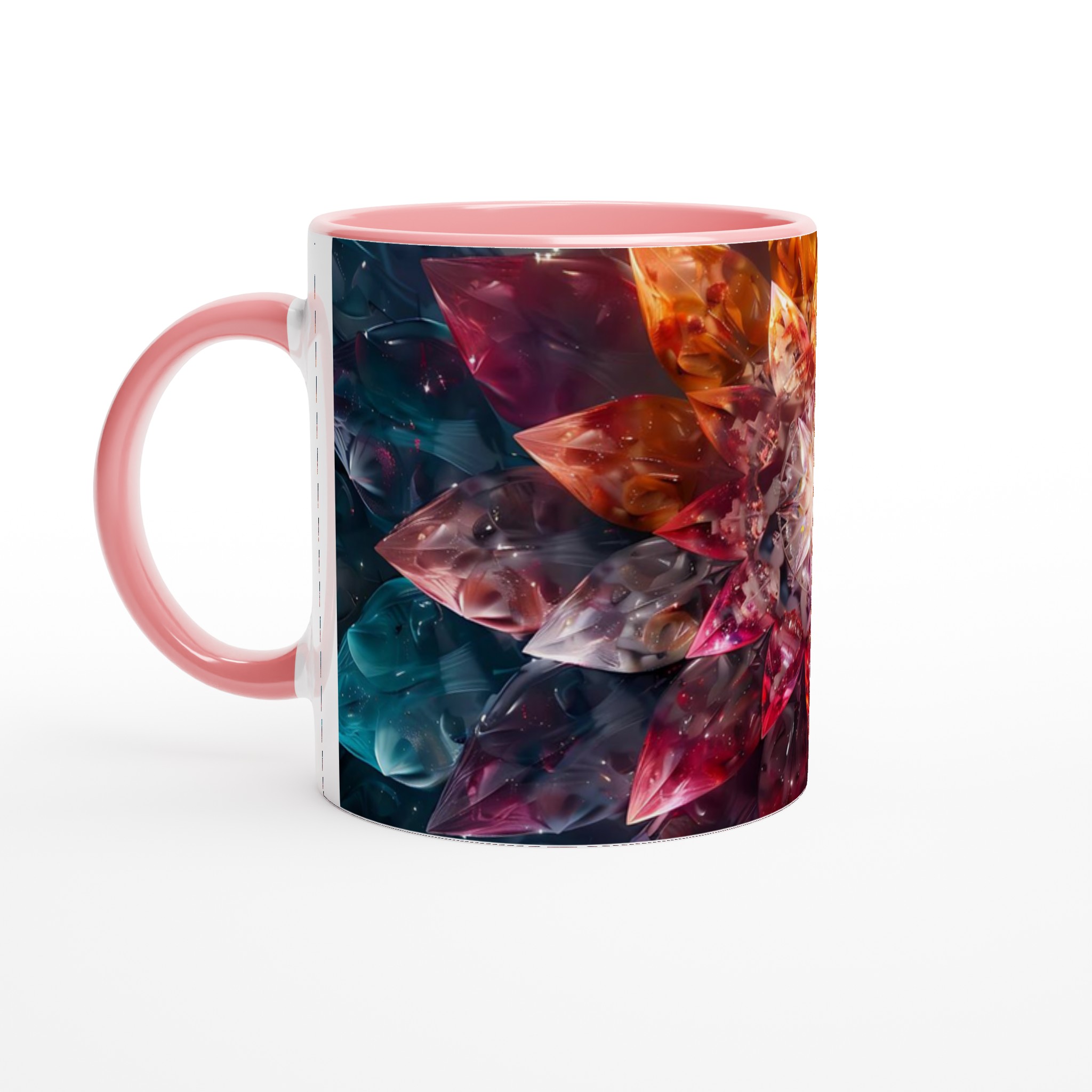 Abstrakt Kristallblomma 11oz Keramisk Mugg – Konstnärligt Tryck för Färgstarka Morgnar 6 8c36e6fc-c009-446c-a307-ca0852cb0db9