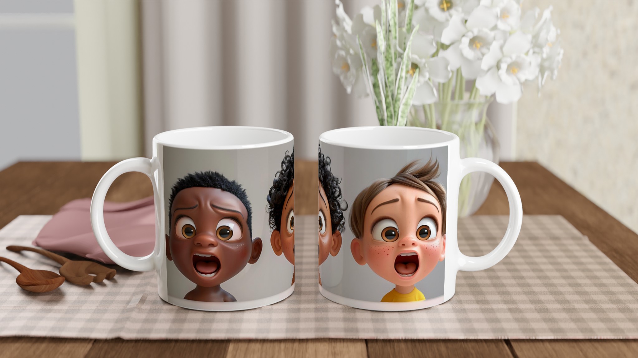 Förskräckta Animerade Barn Keramikmugg – Perfekt Present för Seriefantaster, finns i 7 färger! 10 8c4fbc6a-6a02-4a6a-9245-4a9e513ab6ab