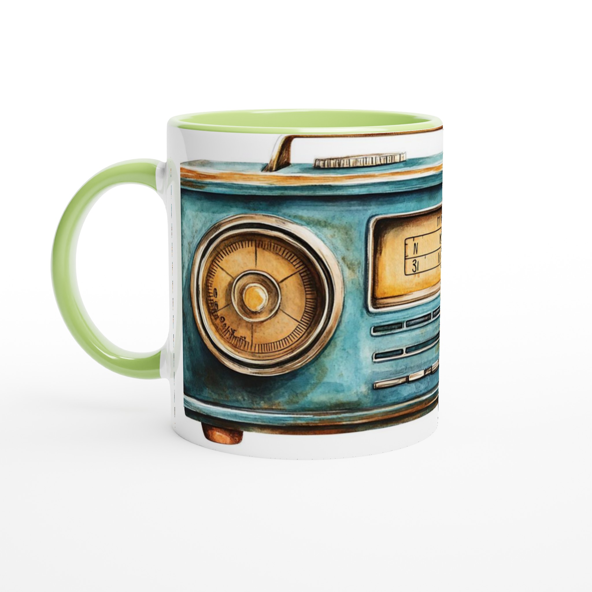 Nostalgi i Akvarell: Vintage Radio Keramikmugg – Din Kaffepaus med en Touch av Retrocharm 7 8c55d0cd-ffa6-4aad-af3f-a06e56f80da2