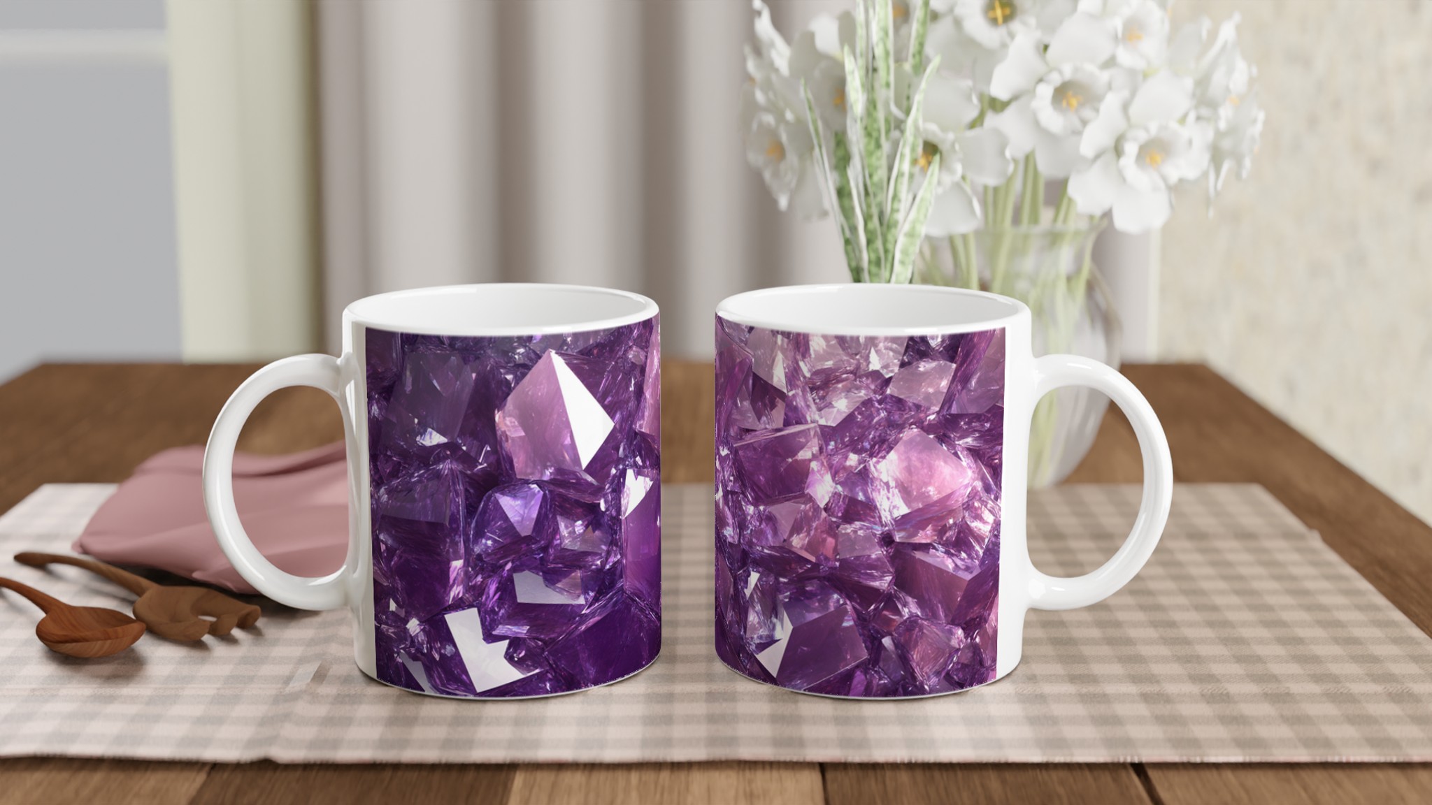 Ametistglänsande Keramisk Mugg – 11oz Kristallklar Design i Flera Färger 10 8c919ba4-c1ad-482f-be21-84a7de3a23a3