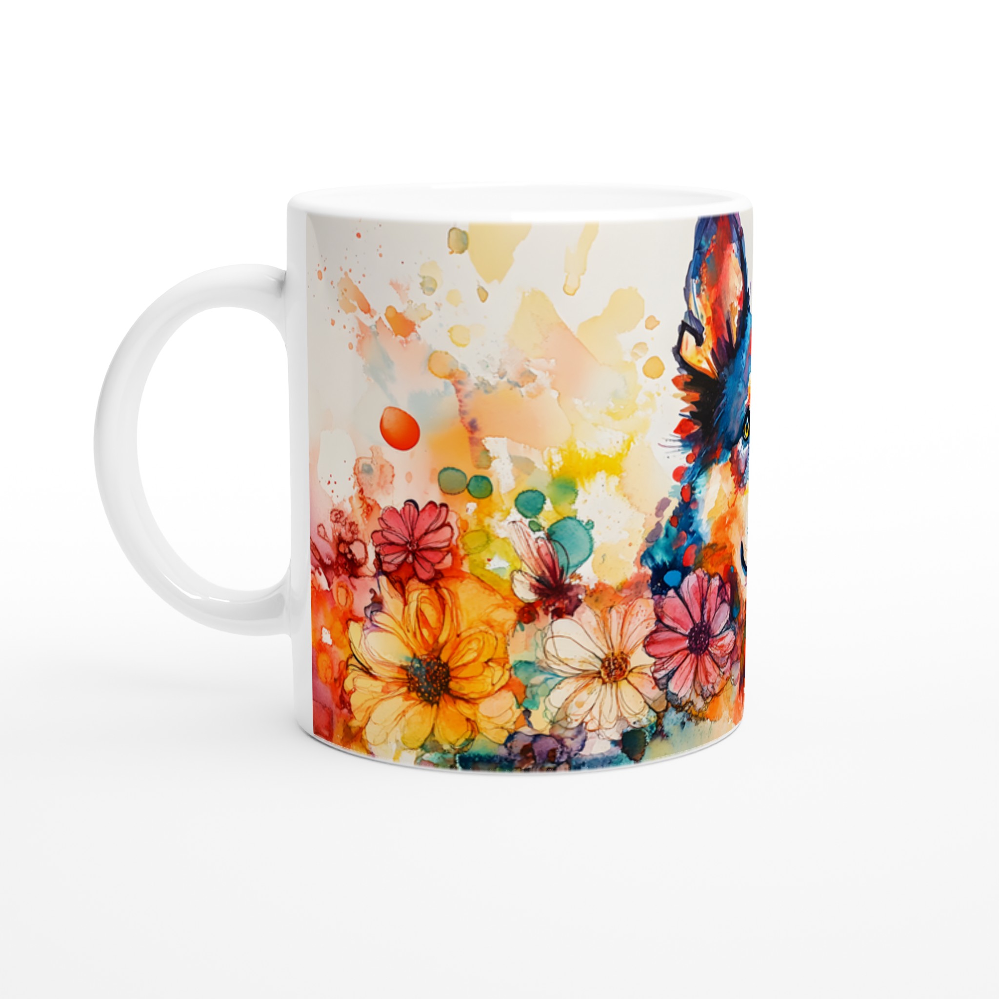 Konstnärlig Akvarellhundsmugg - Färgsprakande 11oz Keramisk Mugg för Djurälskare 1 8ce2d5a0-0673-4ab9-a92a-964975fe45f9