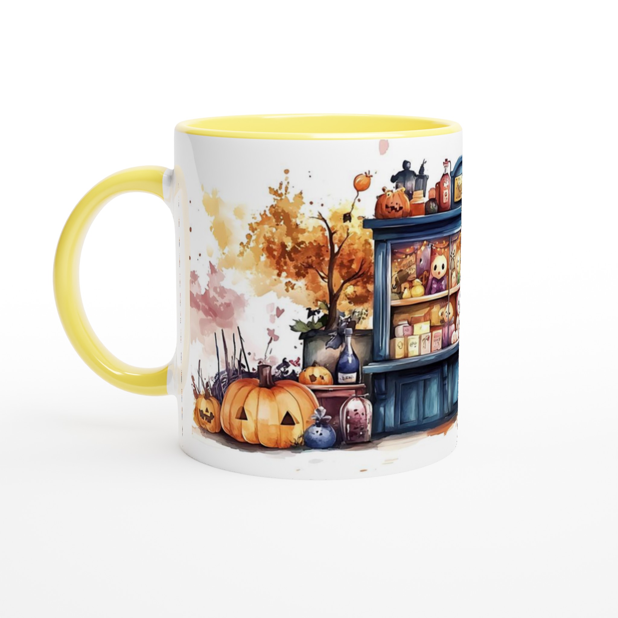 Spooky-Söt Halloween Mugg: Keramikmugg med Mystisk Vattenfärgskänsla – Välj din Färg! 3 8cf37415-abd4-4603-9b96-5c17b13331d2