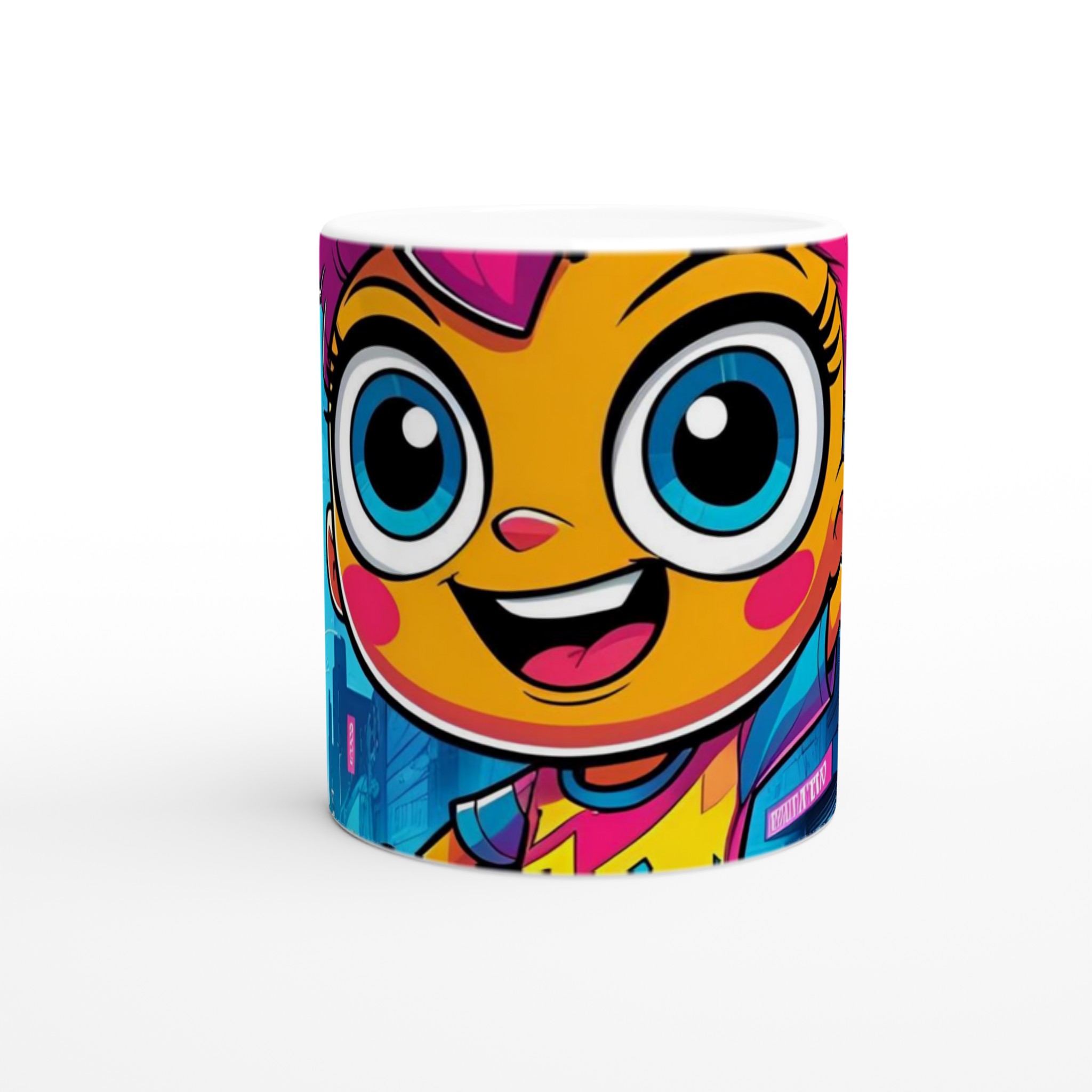 Färgstark 11oz keramisk mugg med lekfull karaktär i flera livfulla färger 8 8d0c1478-8eb0-4b25-950c-df5dba0dd377