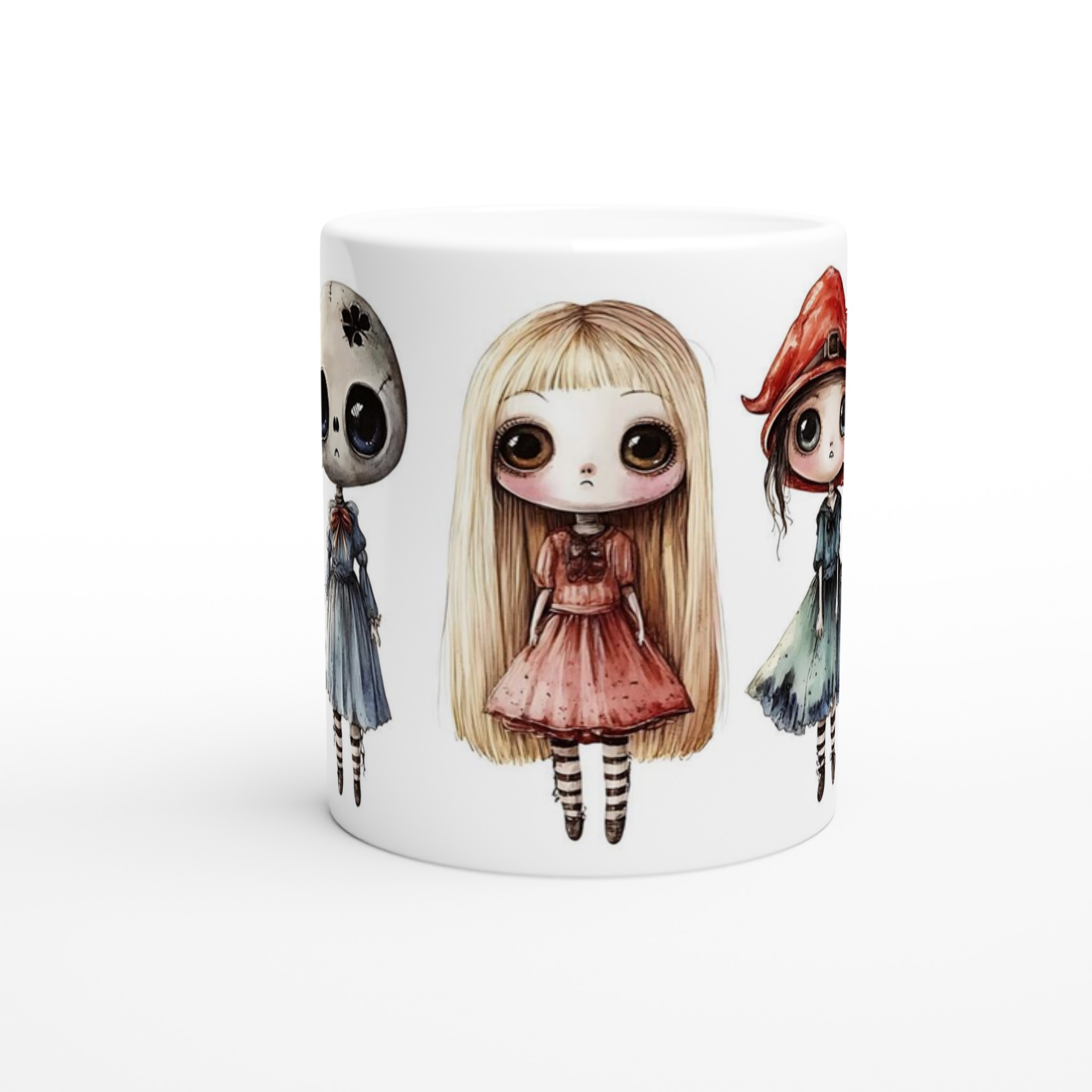 Udda Vänner Keramikmugg - Gotisk Chibi Stil med Stora Ögon. Välj din färg! 8 8d15bfe9-1b39-46a2-bade-0775e8f8ab86