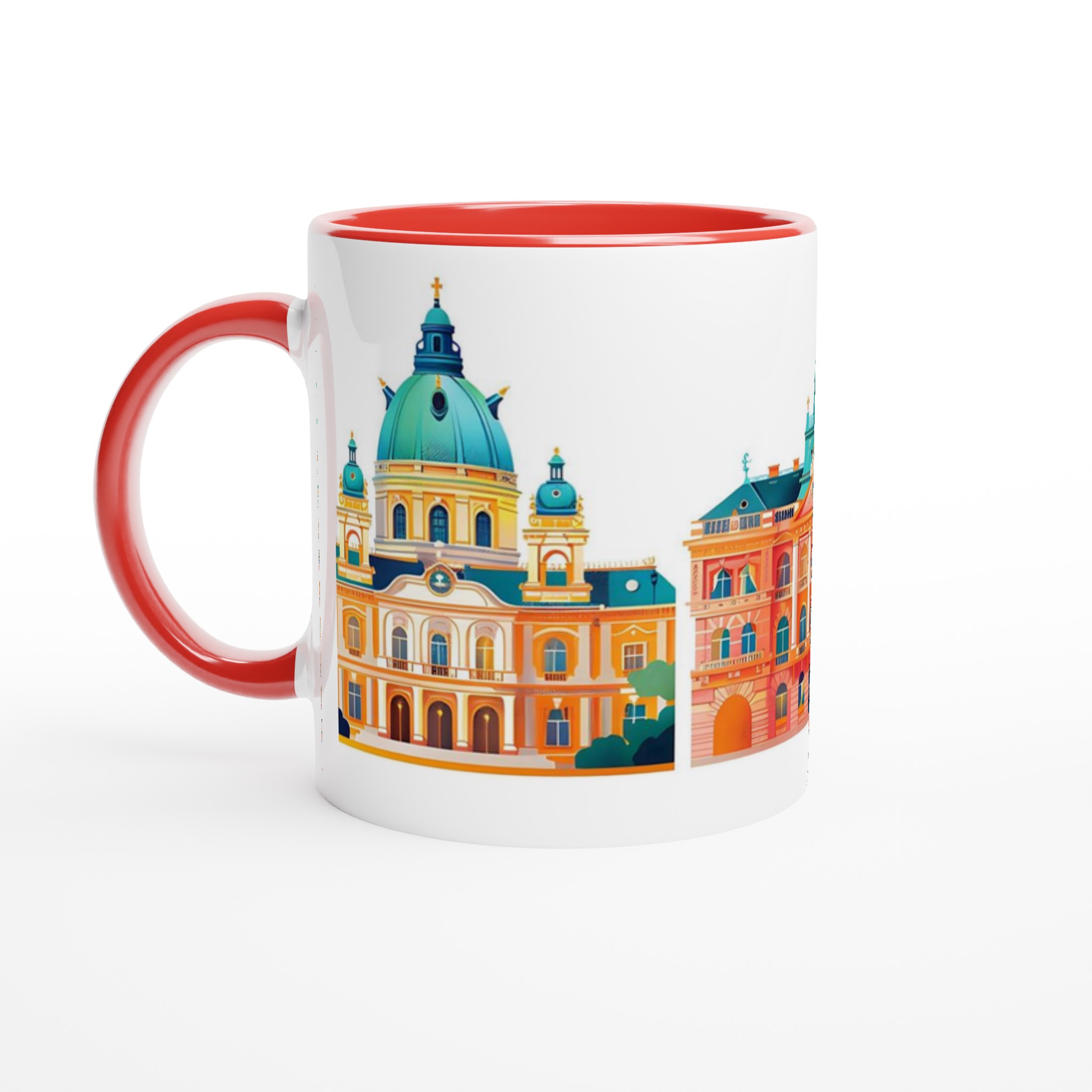 Europeisk Arkitektur Mugg - Färgsprakande Reseillustration i Premium Keramik 5 8d39e2cb-32f3-4a74-9253-63da674af049