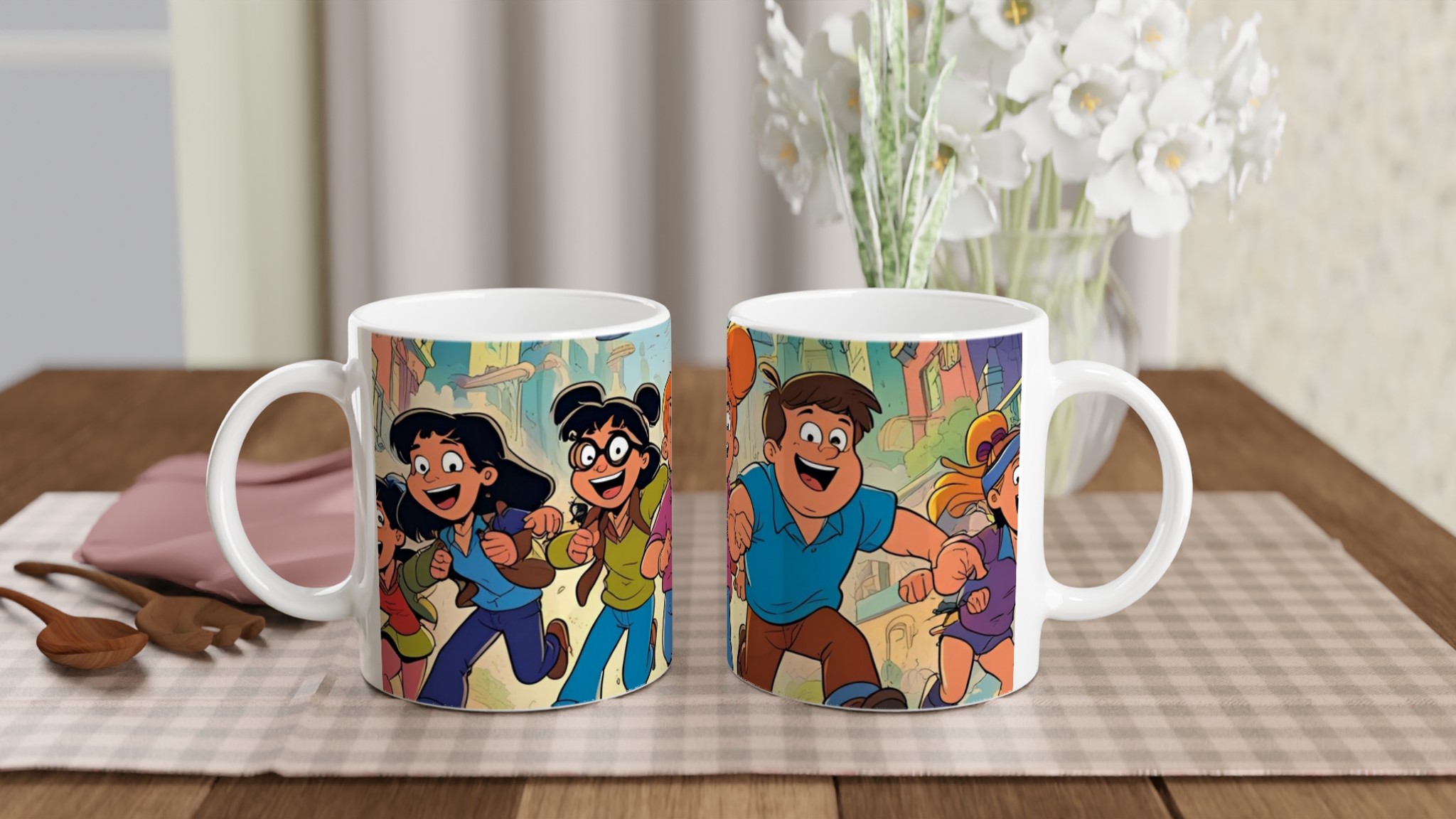 Vit 11oz keramisk mugg med livfull illustrerad design – välj din keramiska favoritfärg 10 8d6d55ae-4af2-406f-a3ee-6b9e1bb63b55