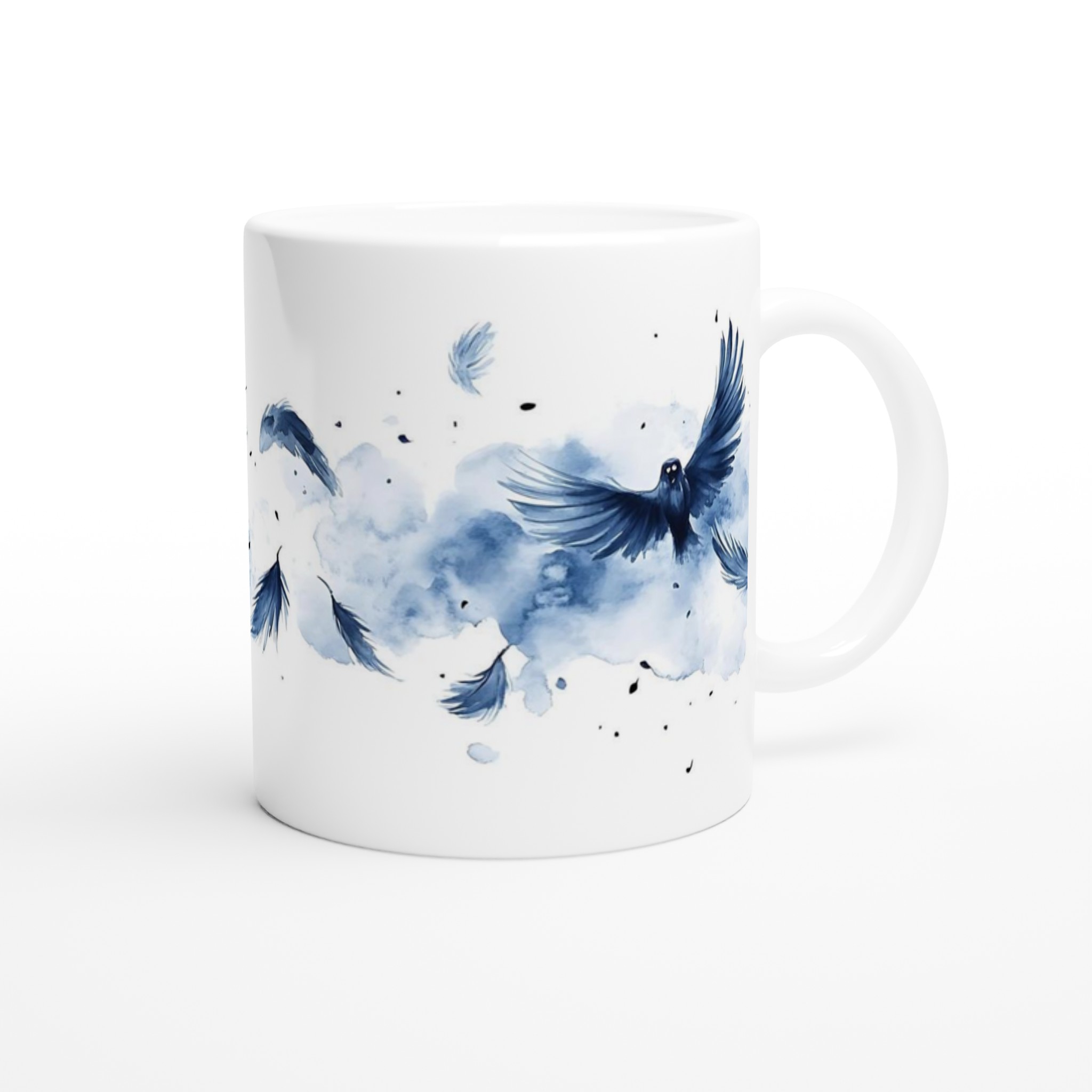 Svarta Fåglar i Akvarell: 11oz Keramisk Mugg – Drömfull Design för Din Kaffestund 9 8d845fa9-36e4-471a-9d56-59d2defd6c25
