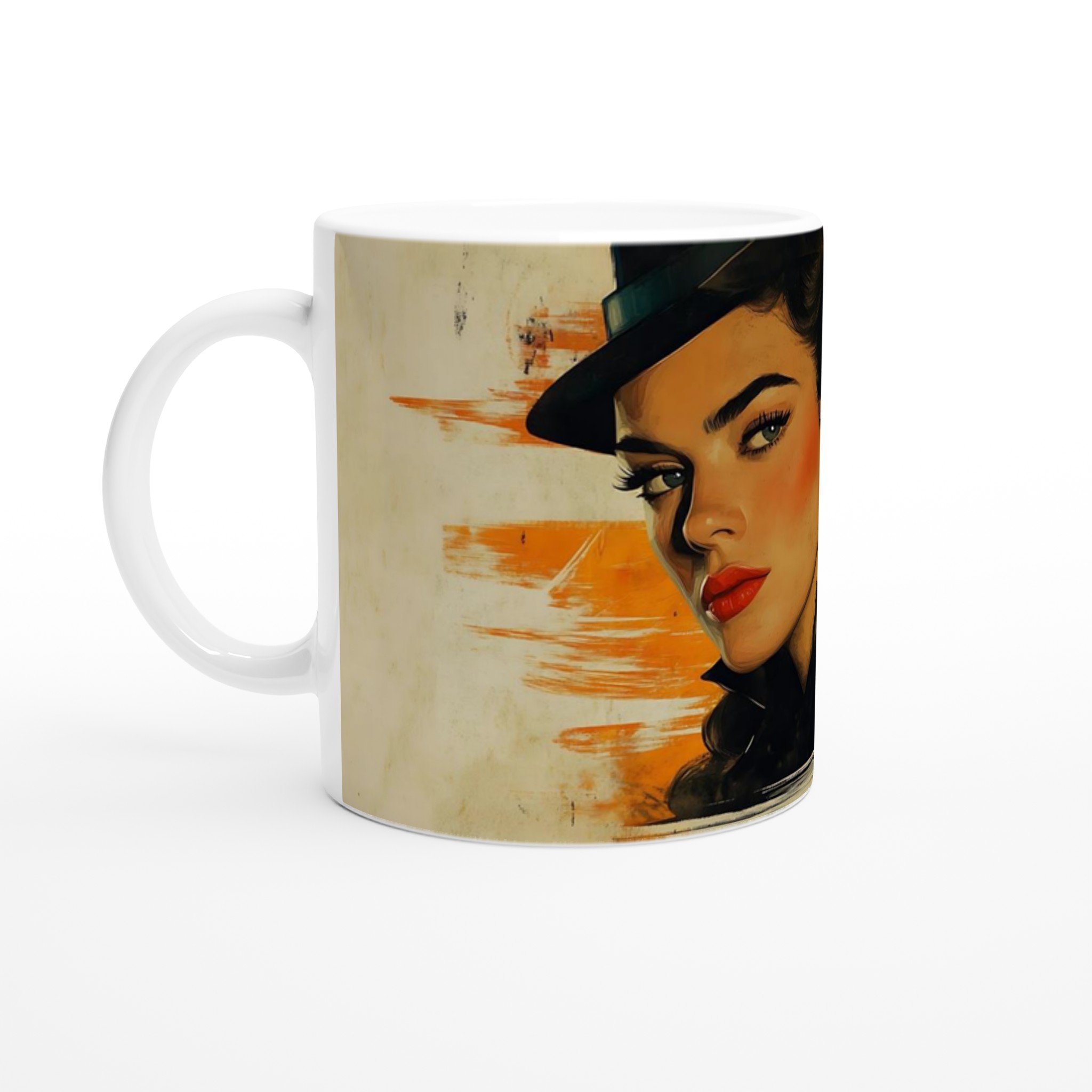 Retro Romance Keramikmugg - 11oz Konsttryck med Pulp Art Vibe 1 8db602e5-37d2-40e2-b2f5-f626c03fbd41