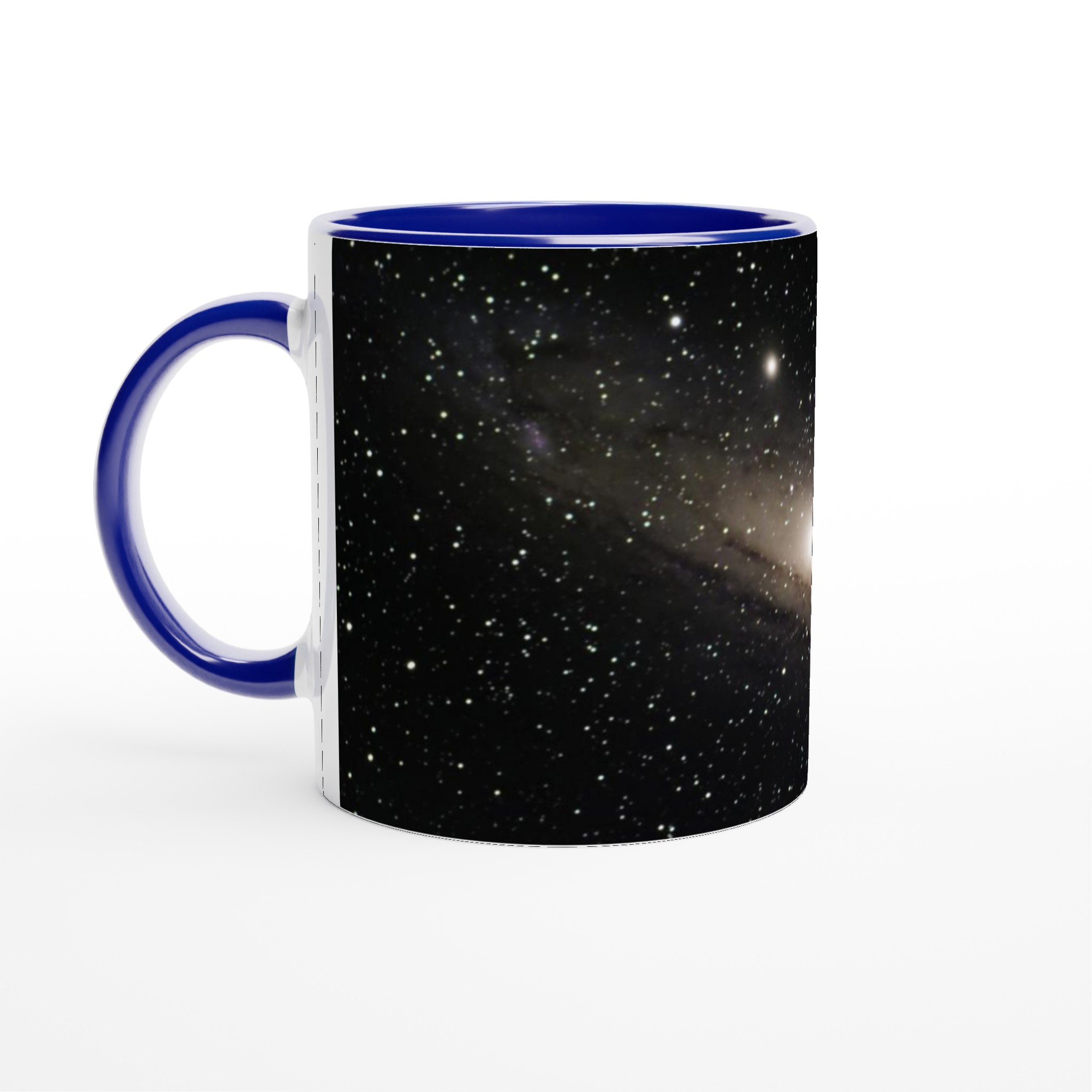 Vit 11oz keramisk mugg med stjärnklart rymdmotiv – välj bland flera färgstarka keramiknyanser 2 8e22bfe7-f298-43e1-936c-8ad55eed8e80
