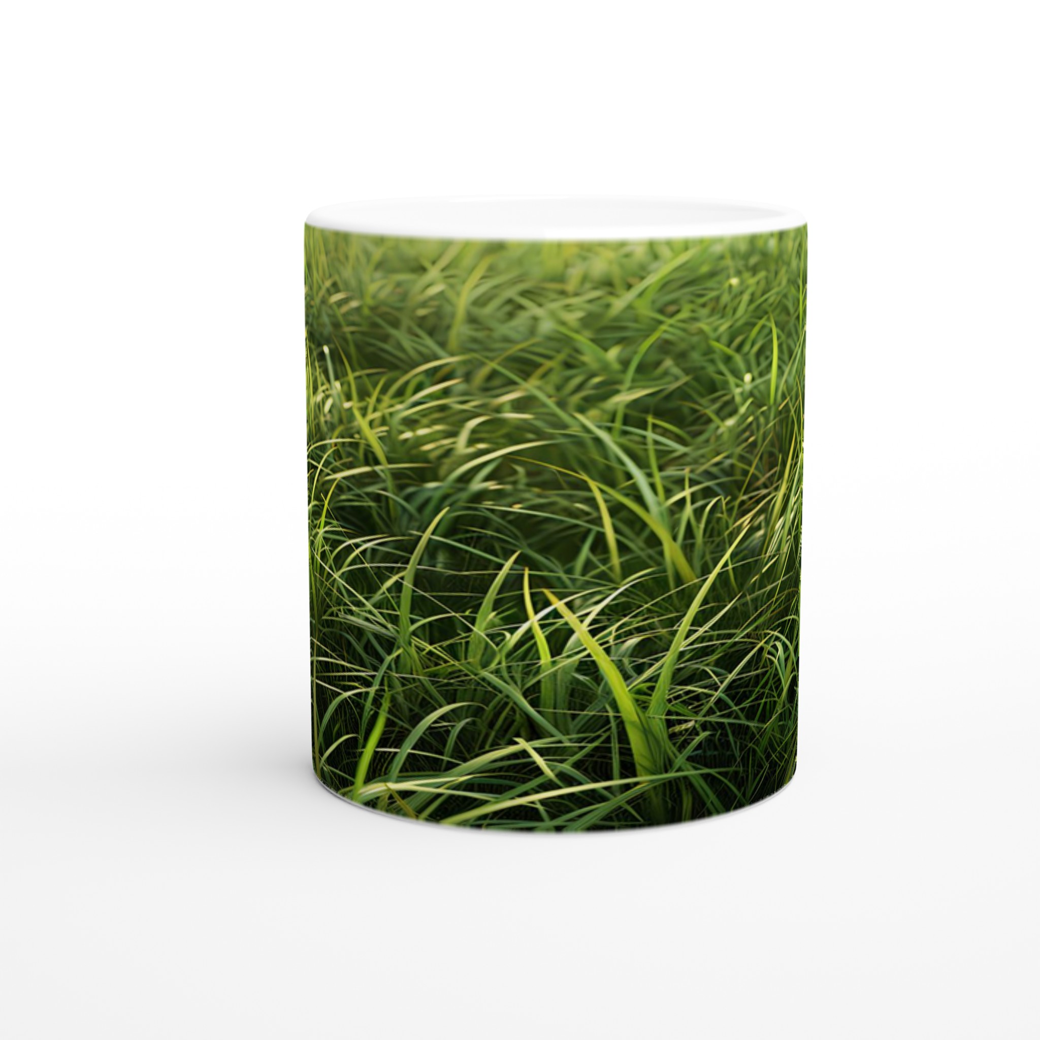 Grönskande Gräsmotiv Mugg – 11oz Keramikmugg för en Naturinspirerad Kaffestund i Din Valfria Färg 8 8e470515-8f31-4c4b-8ecc-fc6d2f121a1b