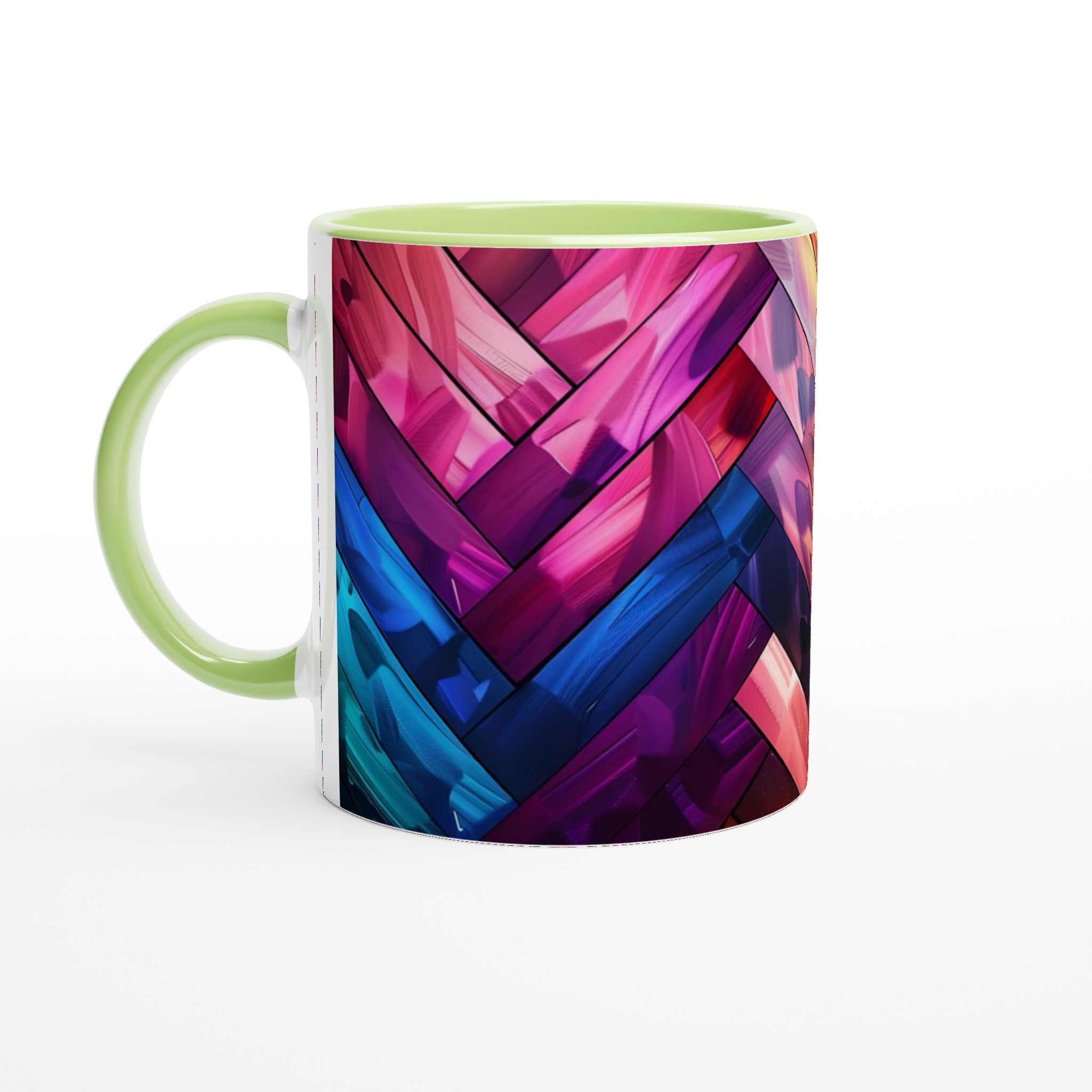 Abstrakt Mosaik Keramikmugg - 11oz Vibrant Konstnärlig Design i Flera Färger 7 8e5d5b68-f215-436e-9938-6b39f31eac2a