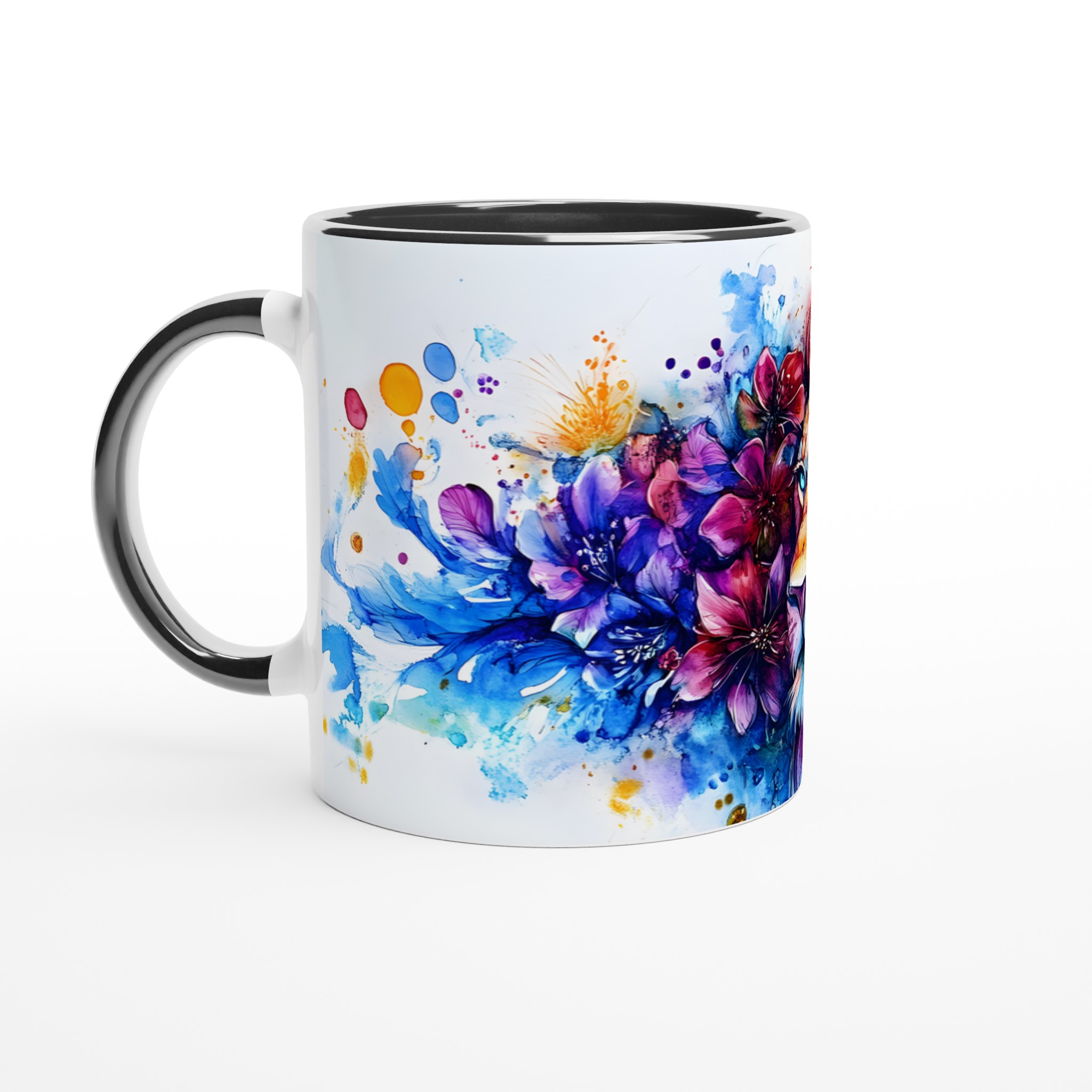 Majestätisk Lejonmugg: Akvarellkonst i Levande Färger – 11oz Keramikmugg 4 8e8bfdf0-93d8-4958-9995-cbcd0ecaac8c