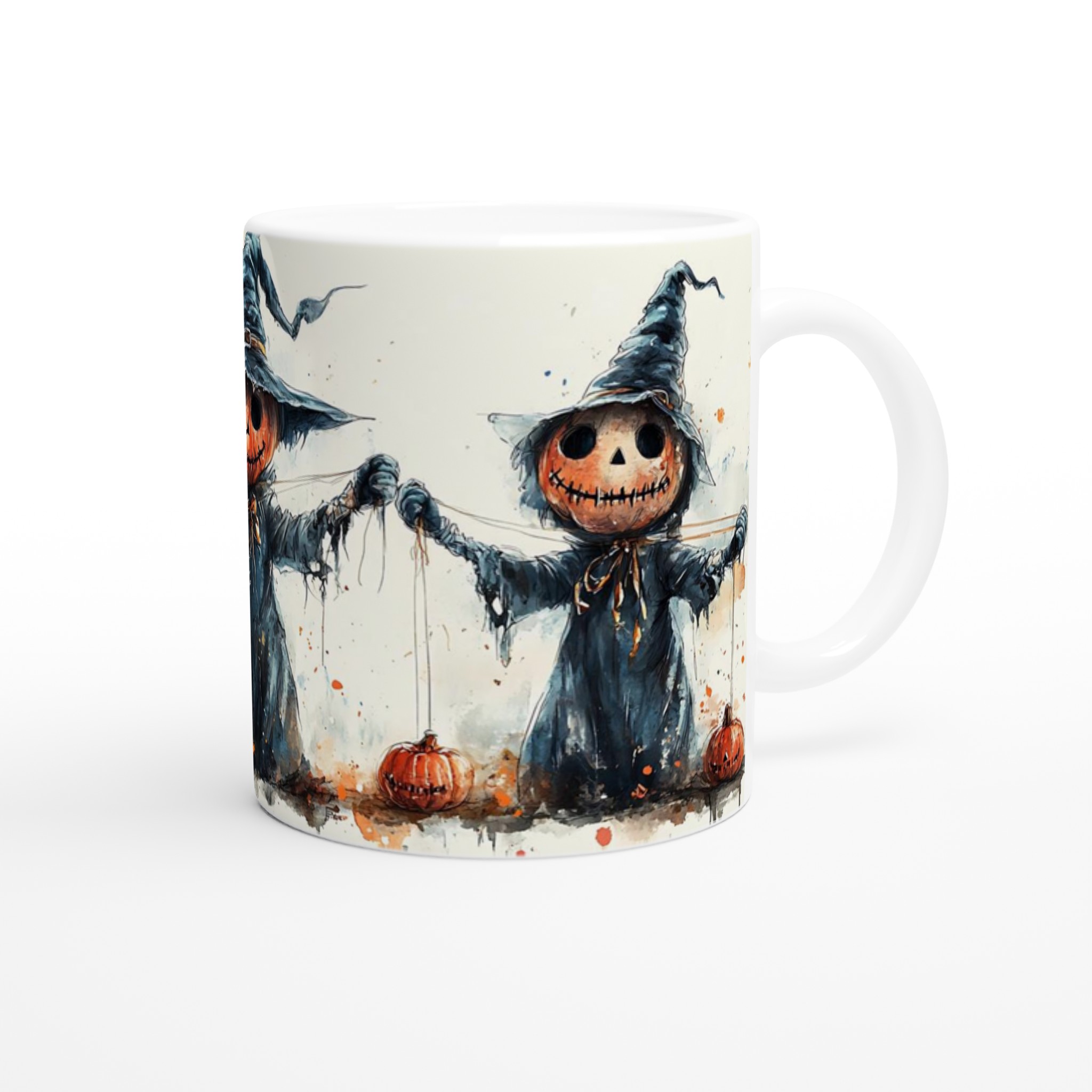Mystisk Pumphuvud Fågelskrämma Keramisk Mugg – Perfekt för Halloween & Höstmys 9 8e9455d8-6cab-41f1-b775-401935f4cb97