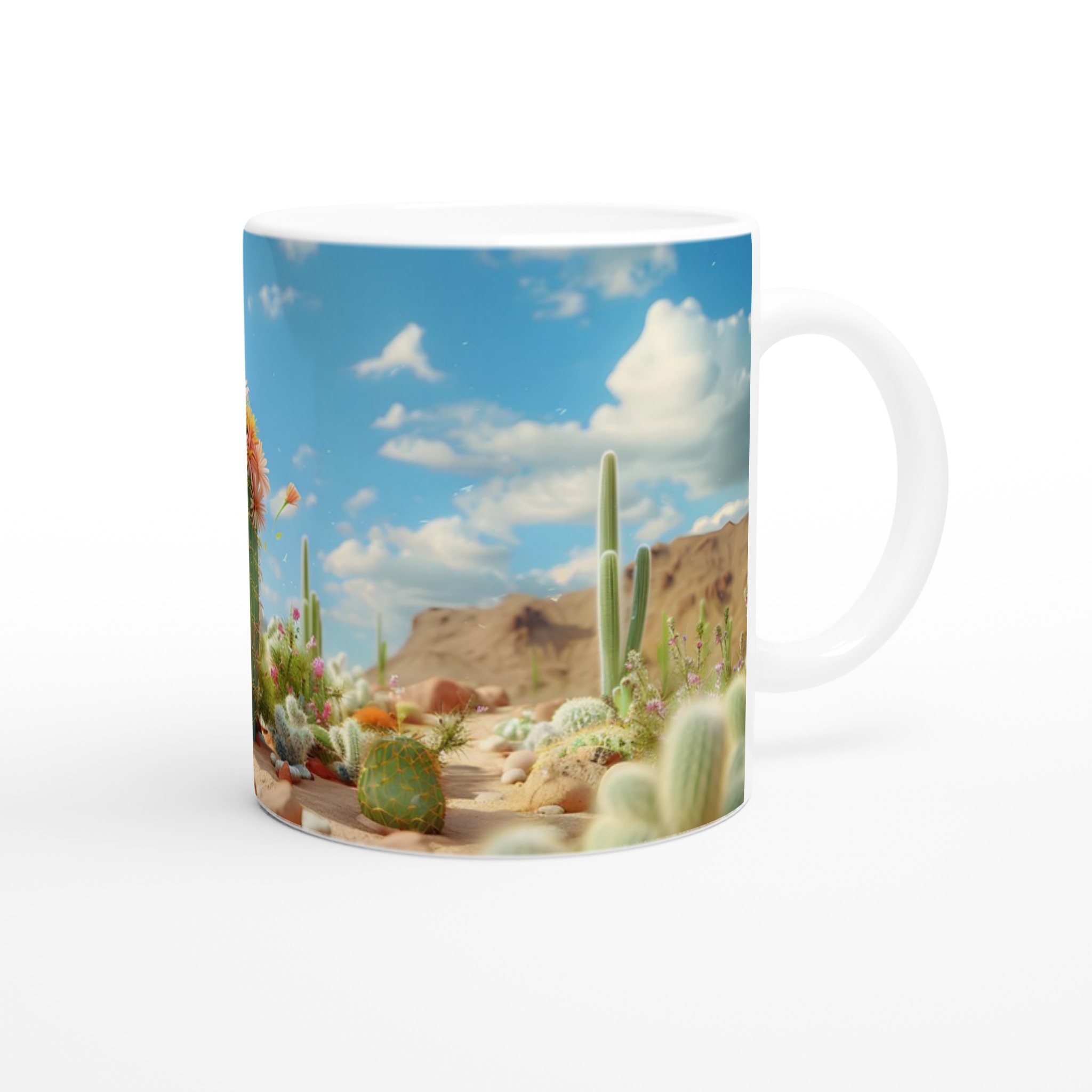Kaktusblommor 11oz Keramikmugg - En Ökenoas för Din Kaffestund 9 8e9f3594-6e2e-4659-ae81-f7c5f2a3352e
