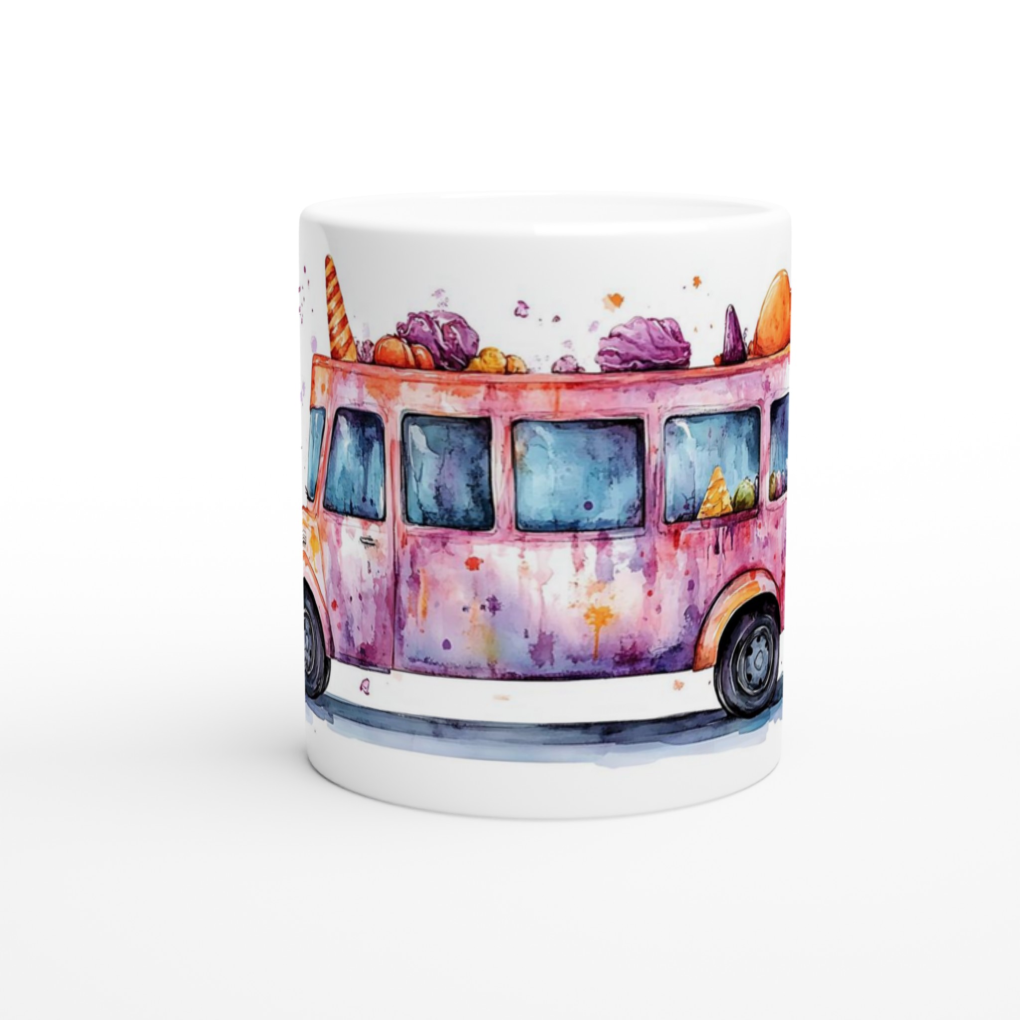 Magisk Halloween-Mugg: En Godisbil i Akvarell | 11oz Keramisk Kaffemugg 8 8ea8d6a8-8acb-4cd8-ade0-68699024550f