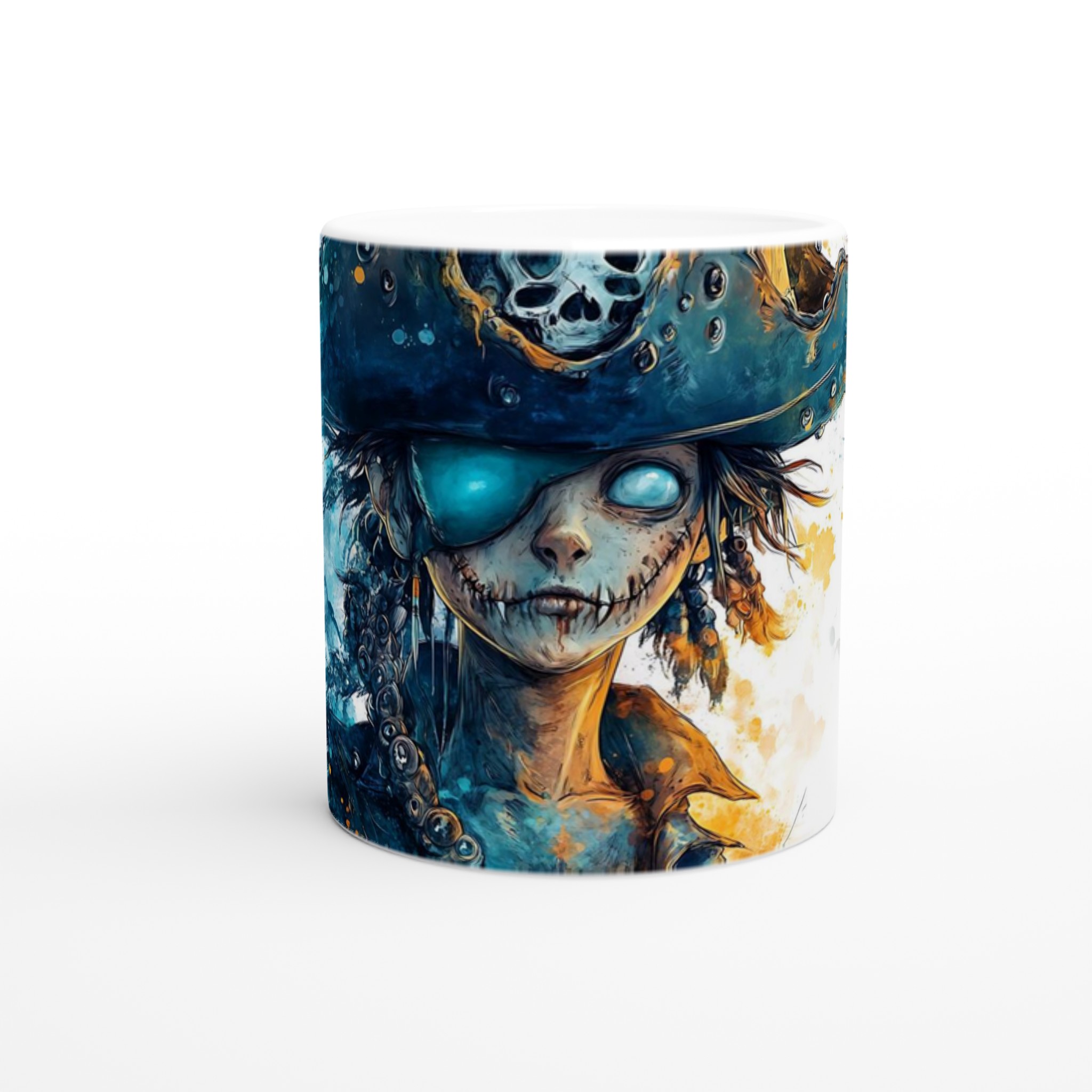 Pirate Nightmare Mugg – Akvarellstil | Unik 11oz Keramikmugg i Sju Färger 8 8eacd8d2-47a8-4ac8-b60d-16c71f51be1f