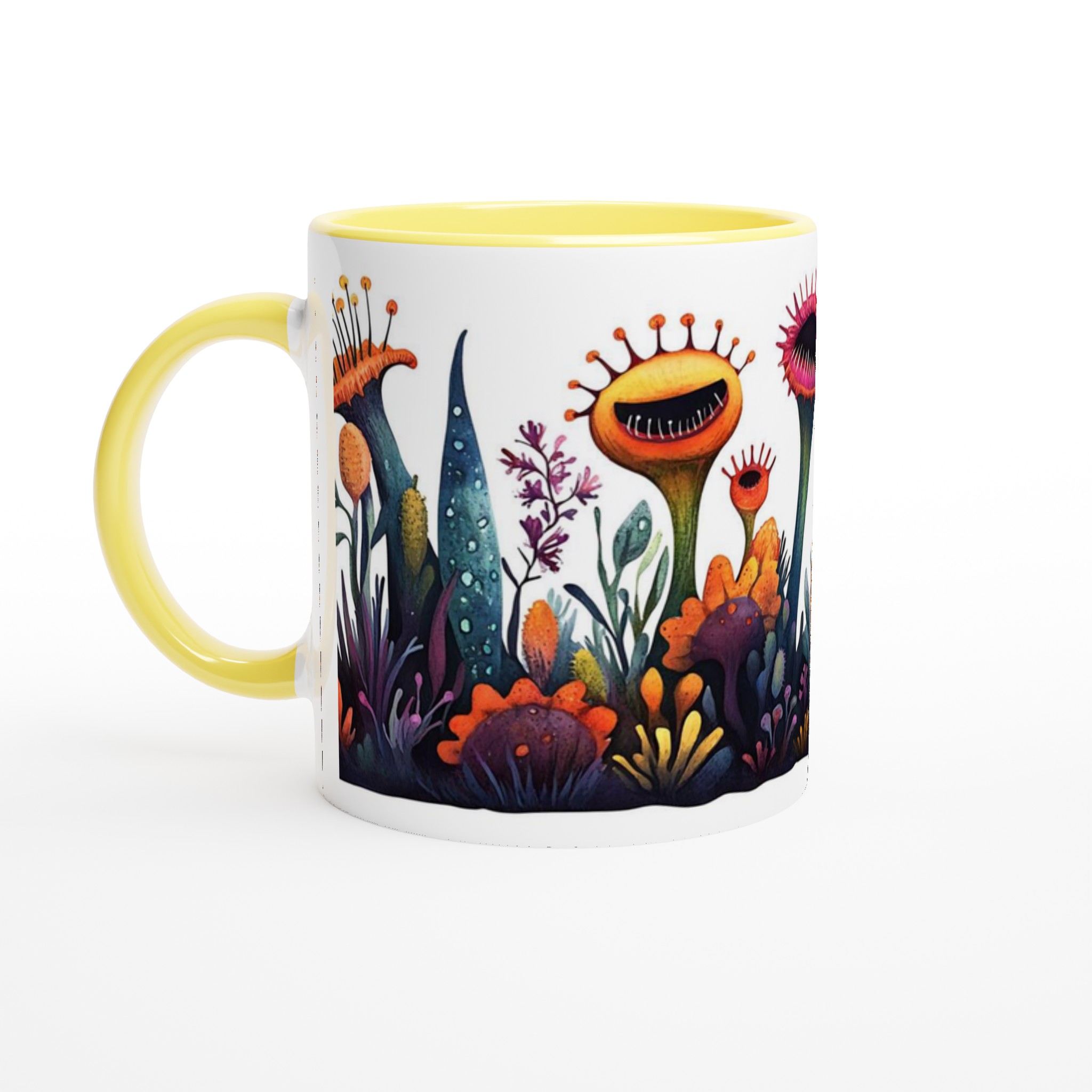 Mystiska Blommor 11oz Keramisk Mugg - Drömsk Design med Livfulla Färger 3 8ec25077-9b09-4cea-b41d-b692d7c6cb79
