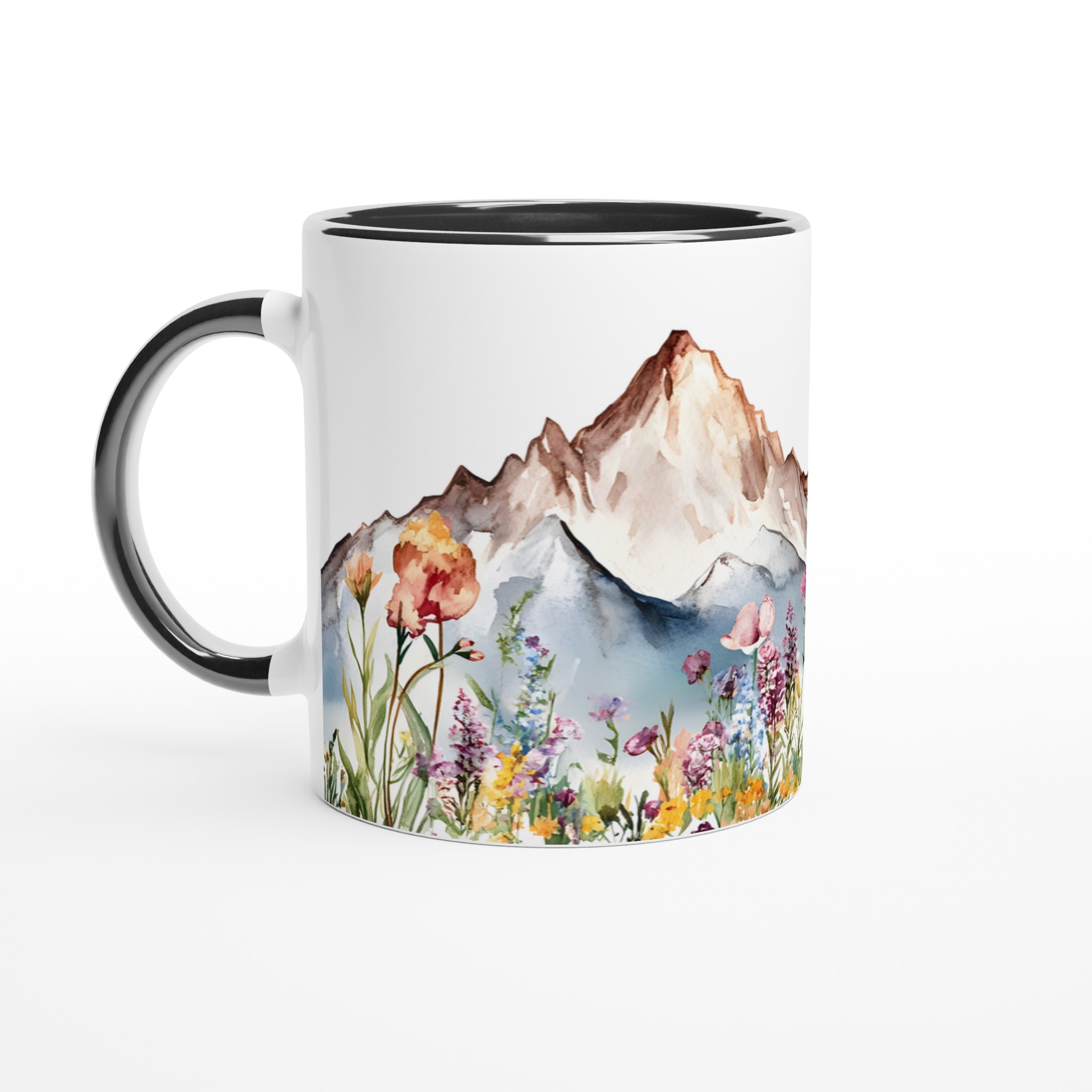 Akvarell Berg & Vildblommor Keramikmugg – Konstnärlig 11oz Kaffekopp i Flera Färger 4 8f2f695d-041d-49b4-bd05-f404e13883af