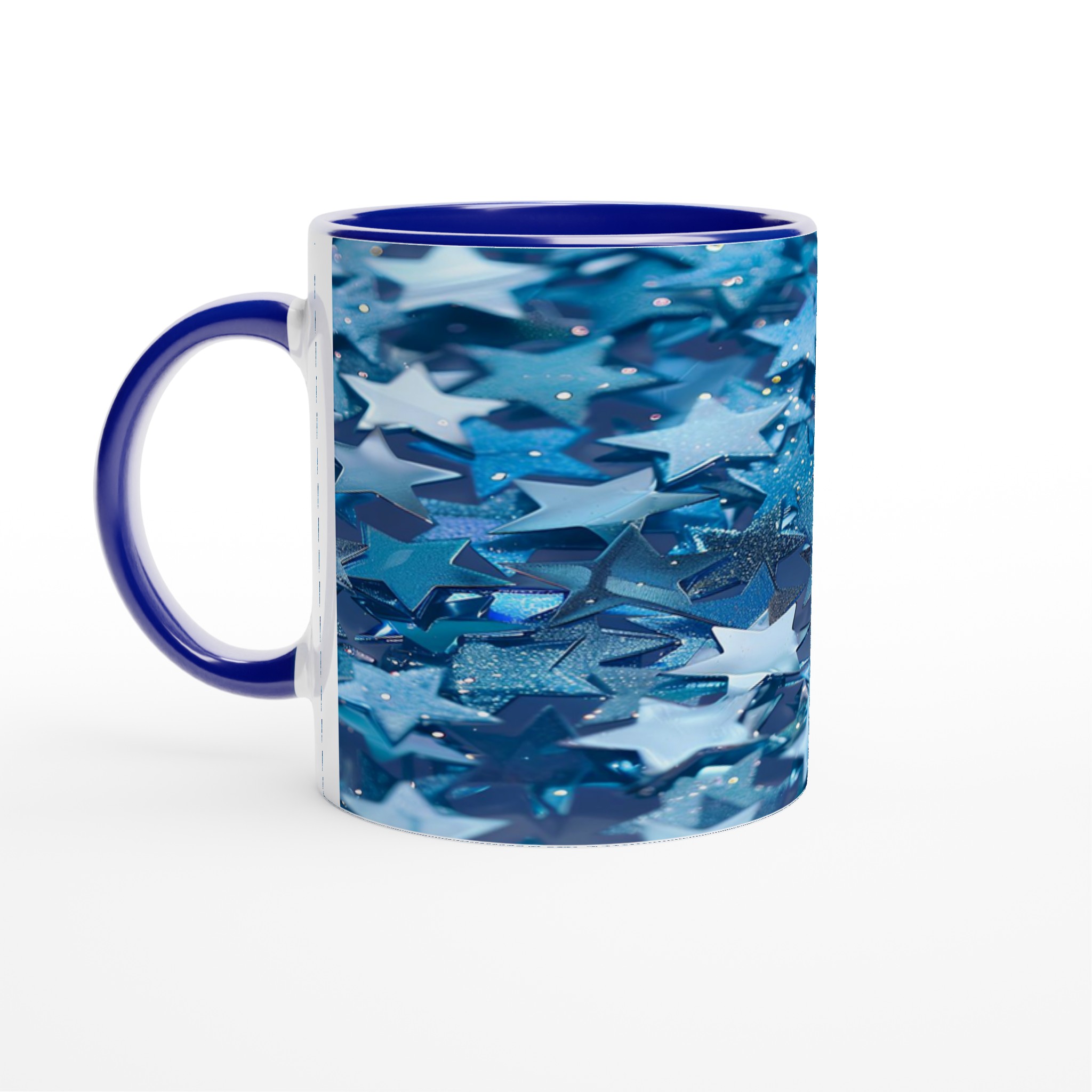 Stjärnklar 11oz Keramisk Mugg – Dröm dig bort med glittrande blå stjärnor i din favoritfärg! 2 8f39939a-3e2b-4e09-a018-427337b04f6d