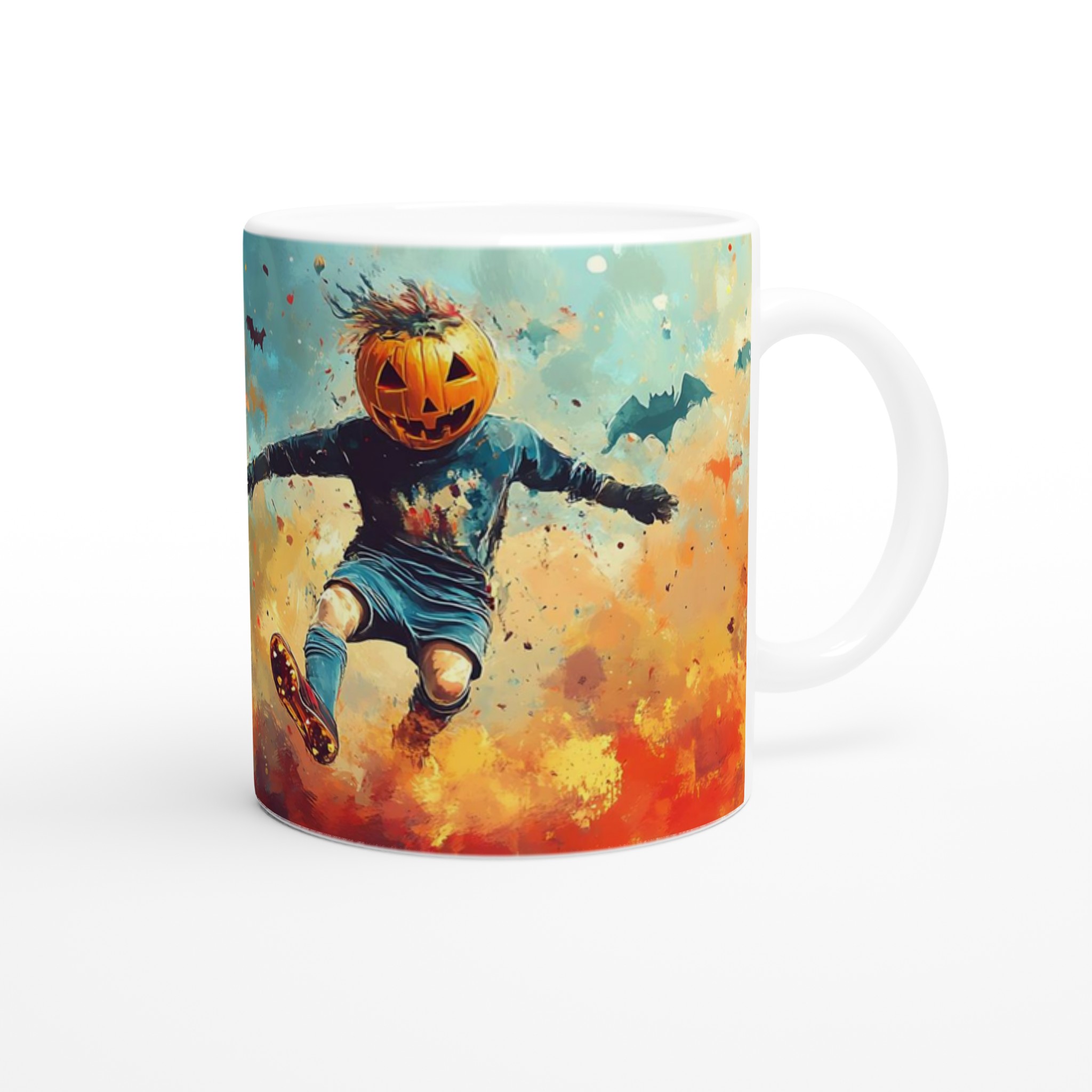 Spooky Soccer Pumpa Mugg – Levande Halloween Konst Keramikmugg i 7 Färgstarka Nyanser 9 8f74e5f5-249c-483f-a96f-789a0d3fd7ee