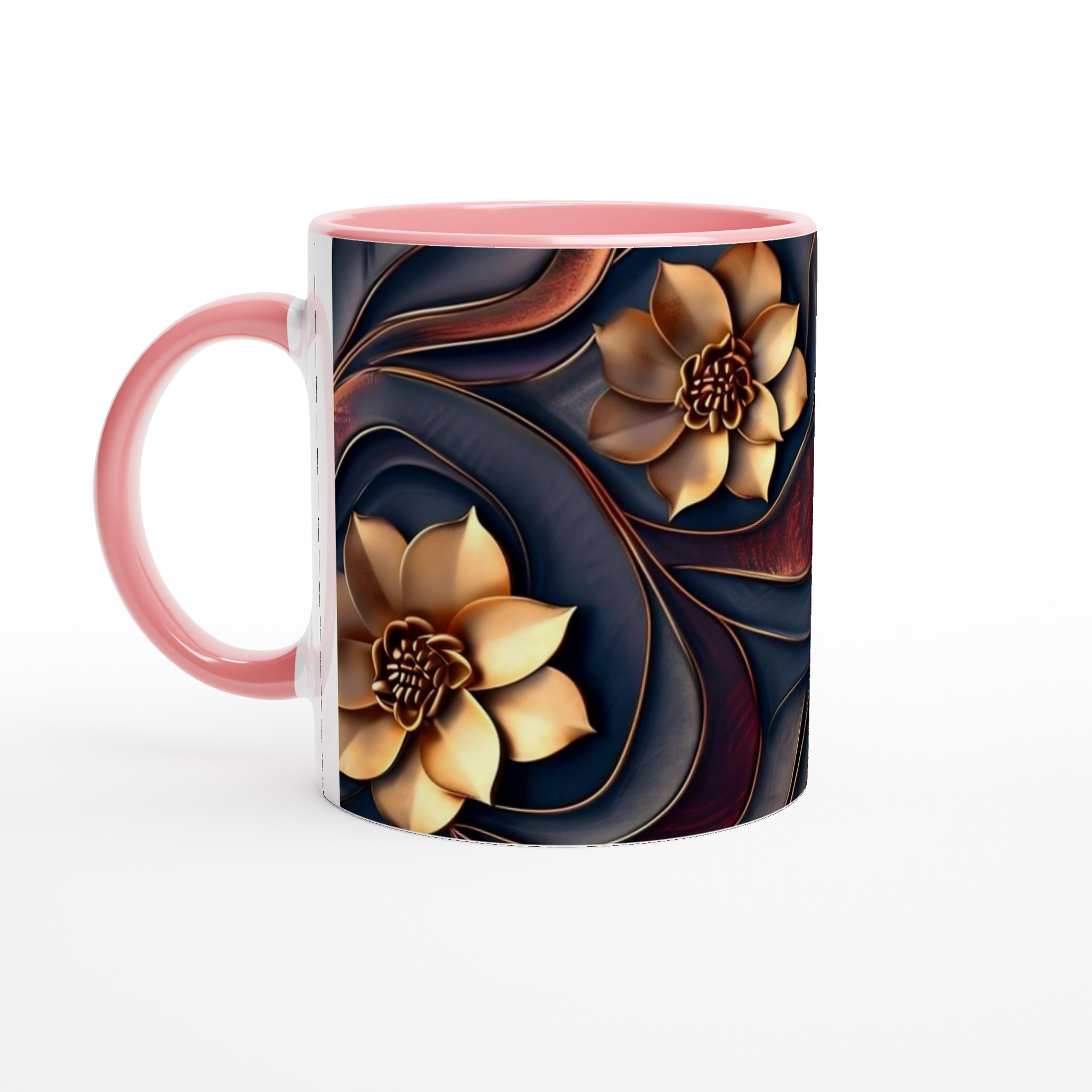 Elegant Ceramic Mug with Golden Floral Accents – Choose Your Perfect Color 6 8f78a56a-e7d6-4825-9389-6b6084d6e49d