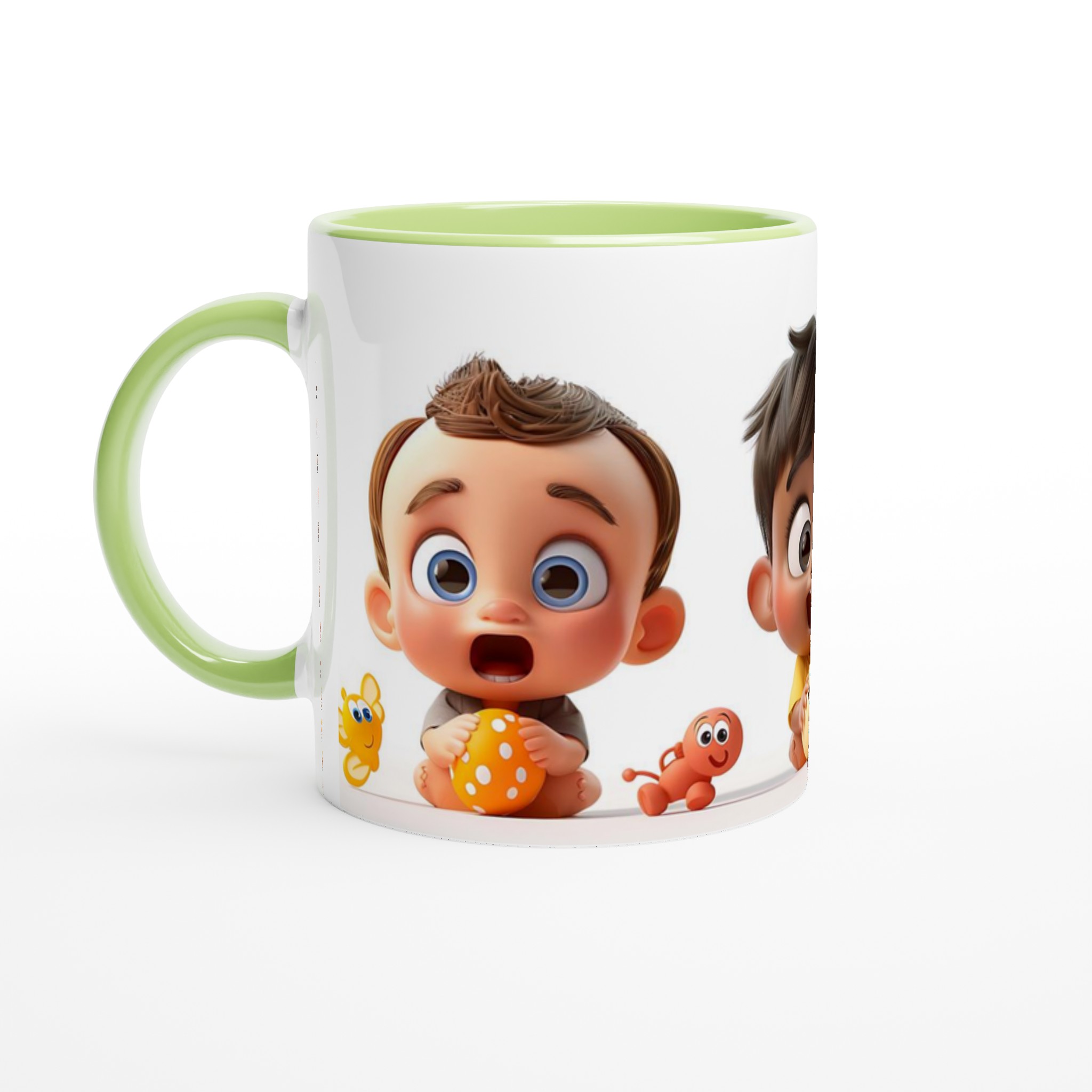 Söta Babyvänner 11oz Keramikmugg – Glada Karaktärer i Klara Färger för Kaffestunder 7 8f7aa8e1-1d0a-406d-8924-b0557ffbba06