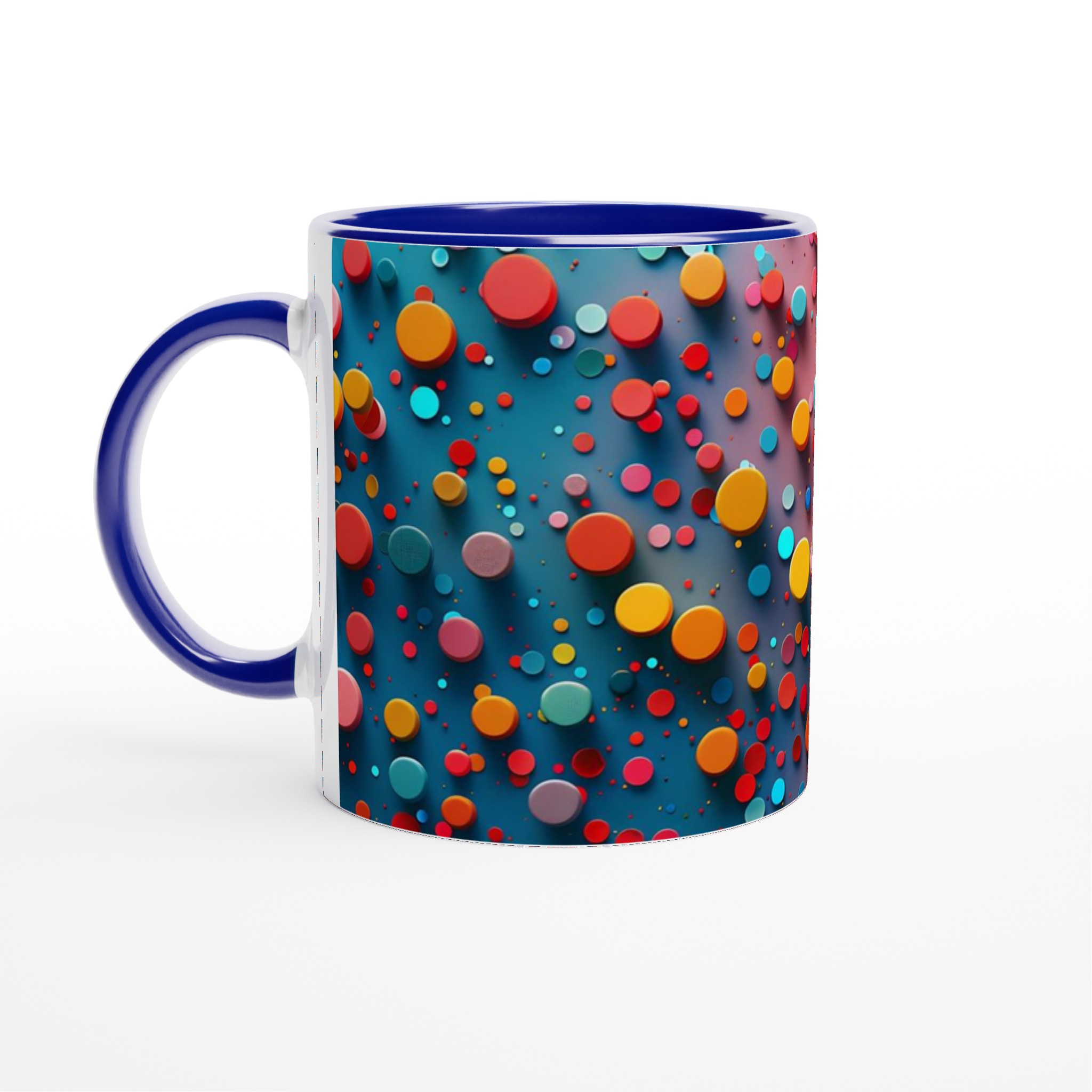 Färgglad Konfetti Mugg – 11oz Keramisk Kaffekopp för Färgstarka Dagar – Välj din Favoritfärg! 2 8fd76f72-a2f2-40cb-af67-bdb82298a4a0