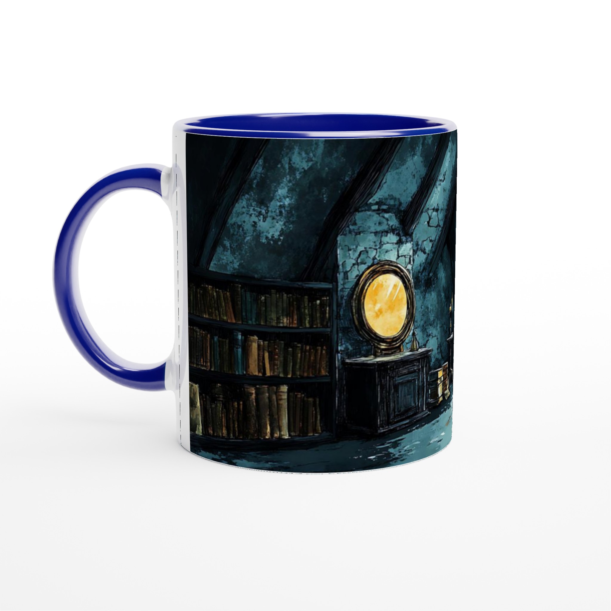 Mystisk Gotisk Vindsrum Mugg - 11oz Keramikmugg i ditt val av 7 färger 2 8ffb5d9c-d7d2-4dc1-a322-06d622aca72b