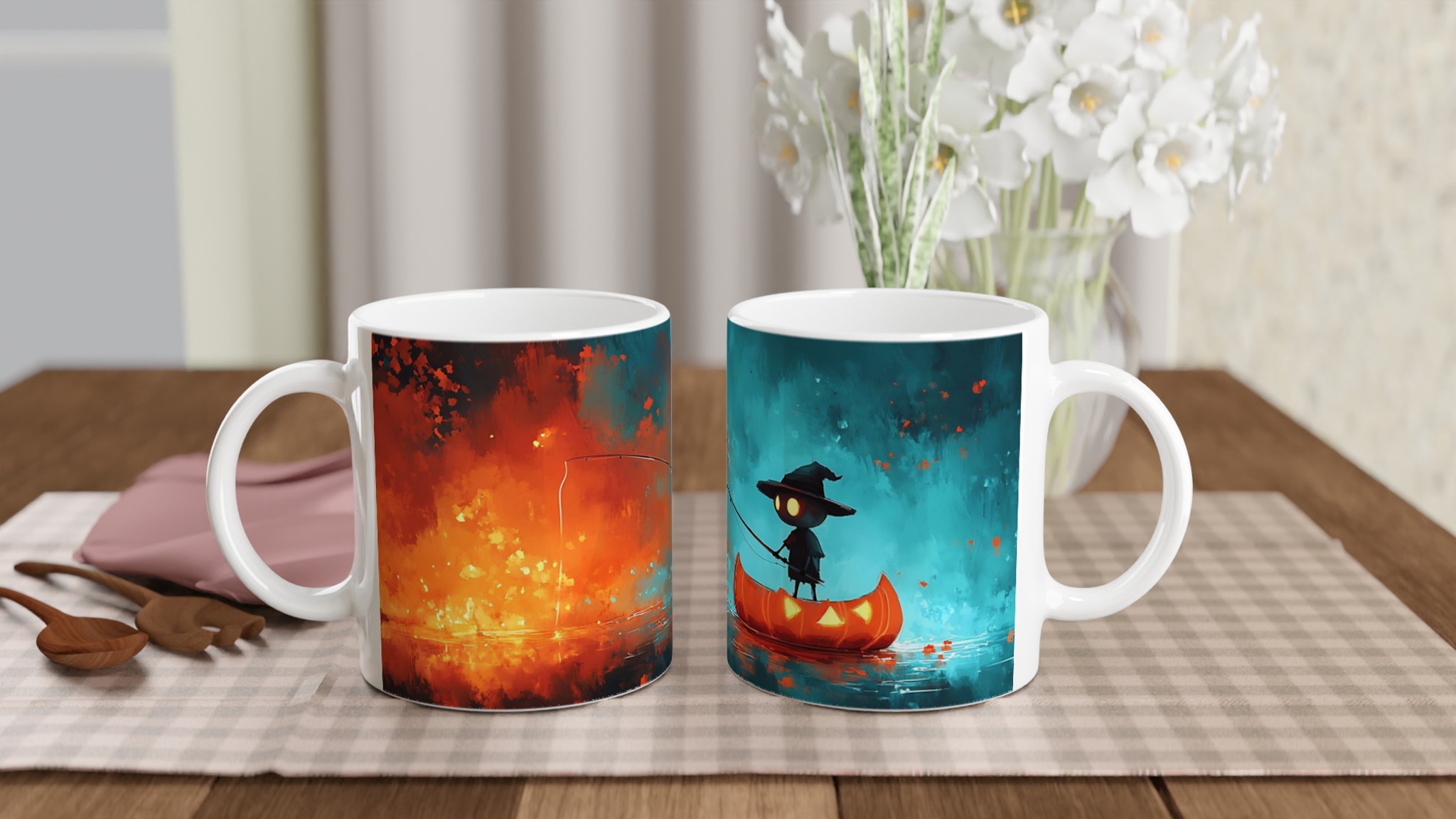 Magisk Nattfiske Mugg – Mystisk Halloween Konst i Premium Keramik 10 90235c49-6bc0-456d-8b49-8ded3a36135a