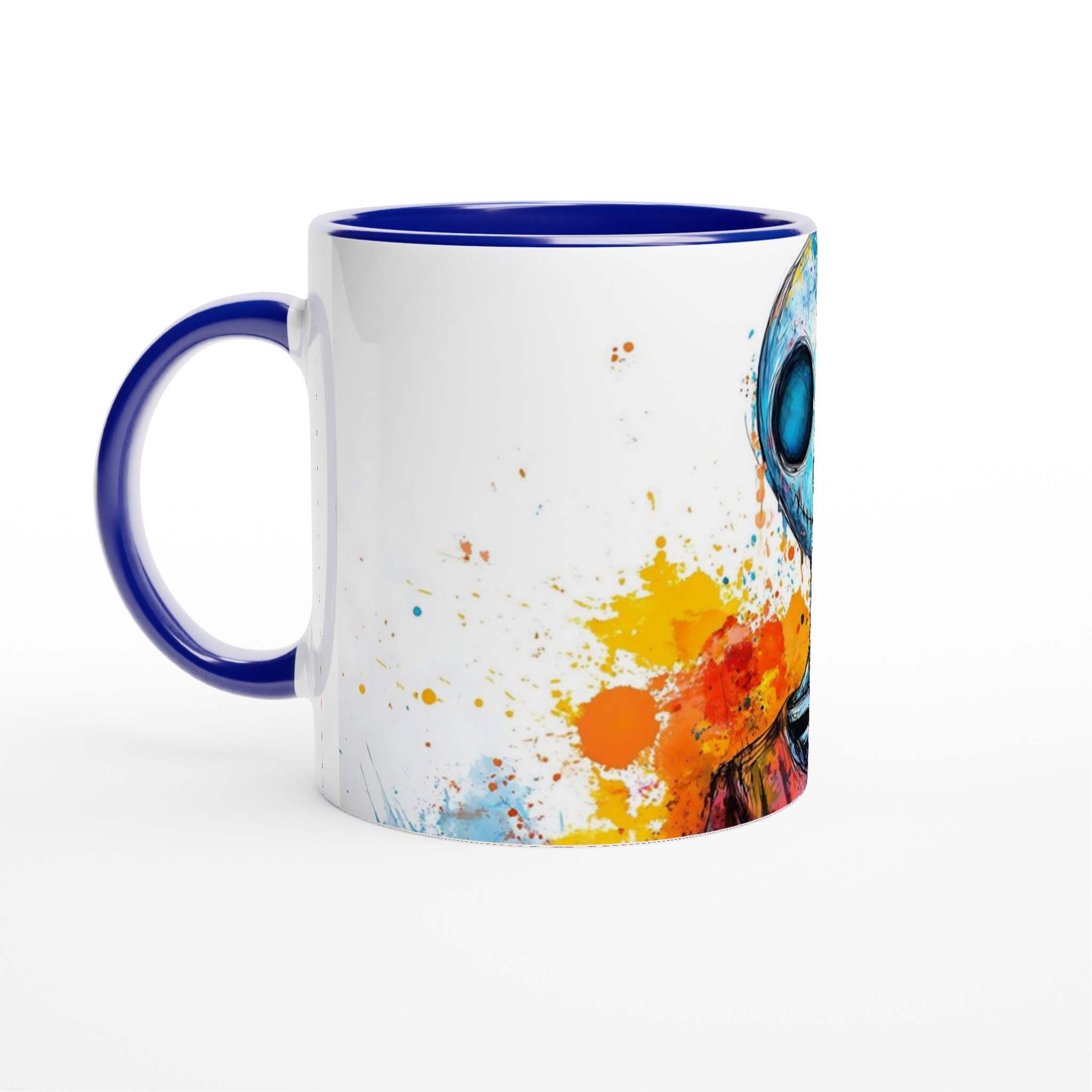 Färgsprakande Skelett Mugg - Unik Keramikmugg för kaffe, te & kreativitet 2 9026959a-d1e3-45b5-8af5-eb8c50f55322