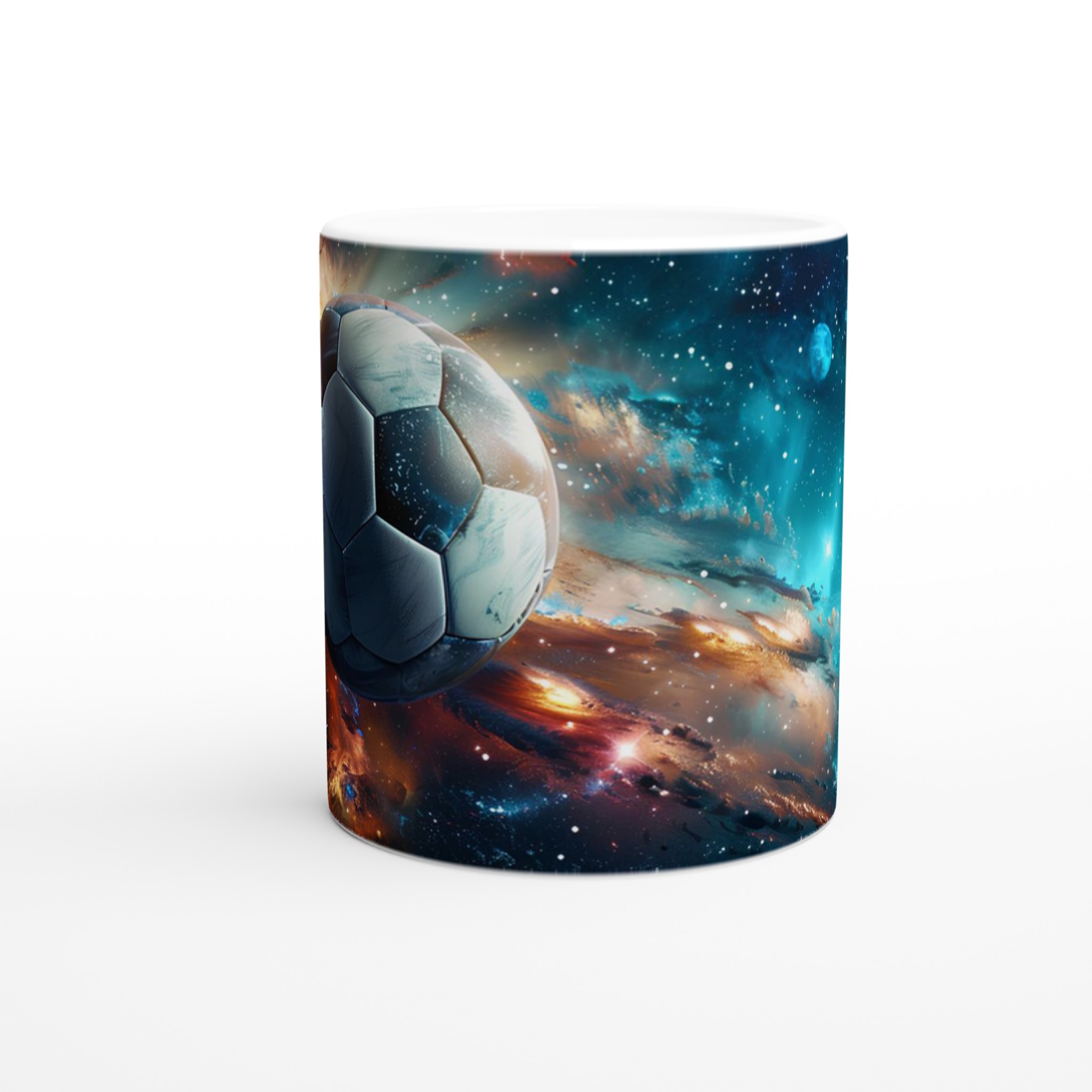 Kosmisk Fotbollsmugg - 11oz Keramikmugg för Stjärnfyllda Stunder 8 90451be1-80af-45be-8122-08ef36247521