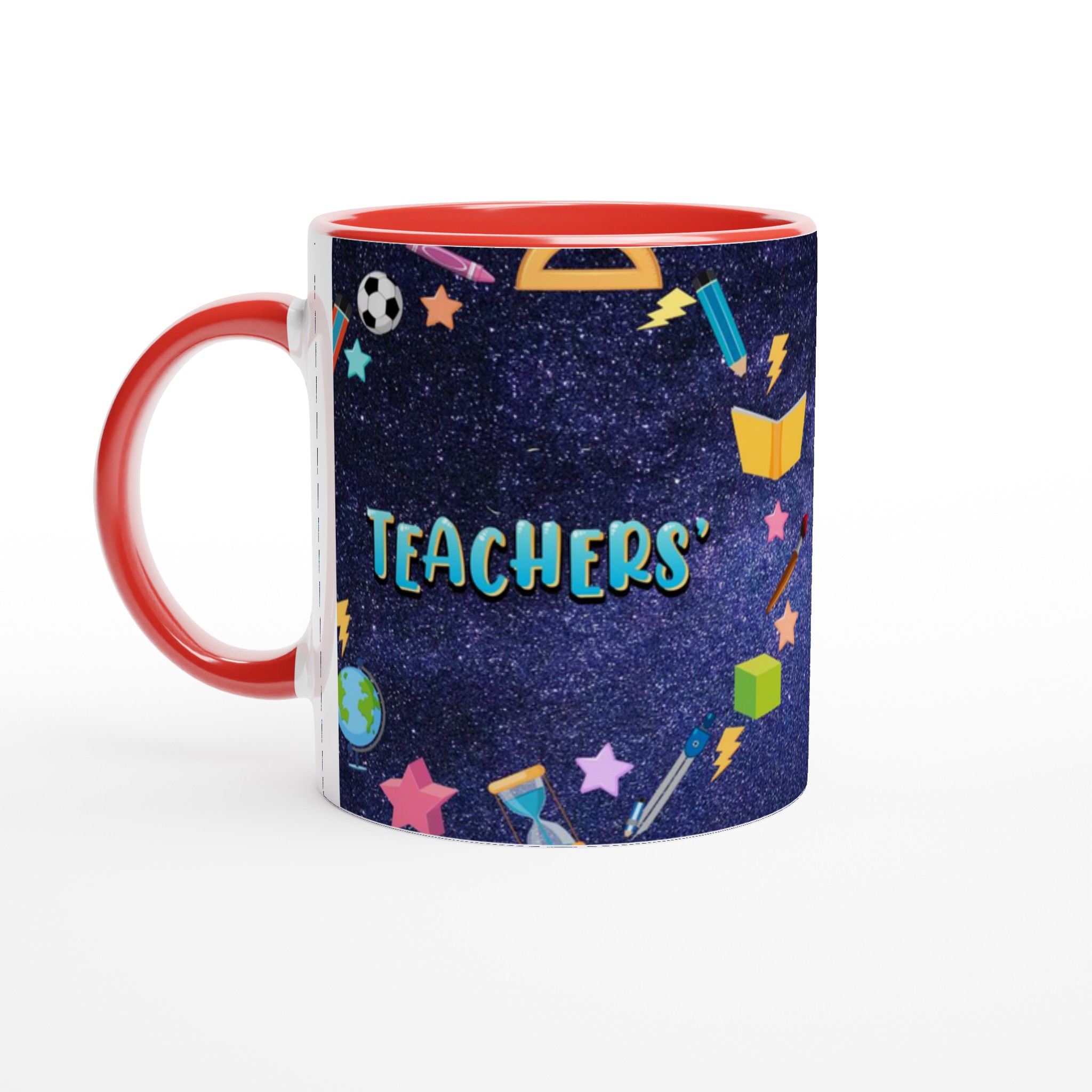 Vit 11oz keramisk mugg med färgstarka lärarinspirerade motiv i flera keramiska färger 5 90894640-f5dc-40e8-89c1-91c40463fc48