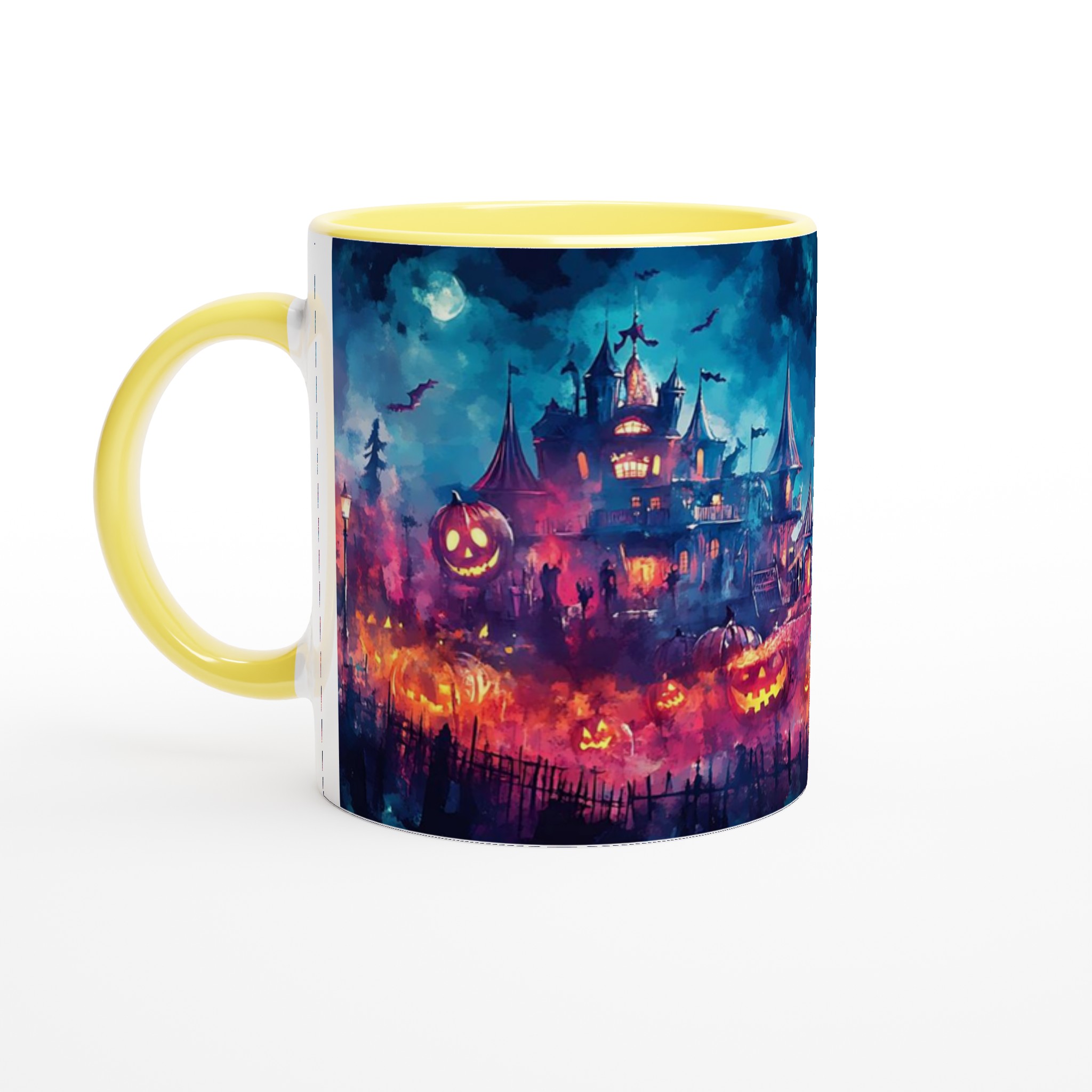 Mystisk Halloweennatt Keramikmugg – Spöklik Design i Livfulla Färger för Din Favoritdryck 3 90a908a1-83b8-4358-973e-3a520b49e81e