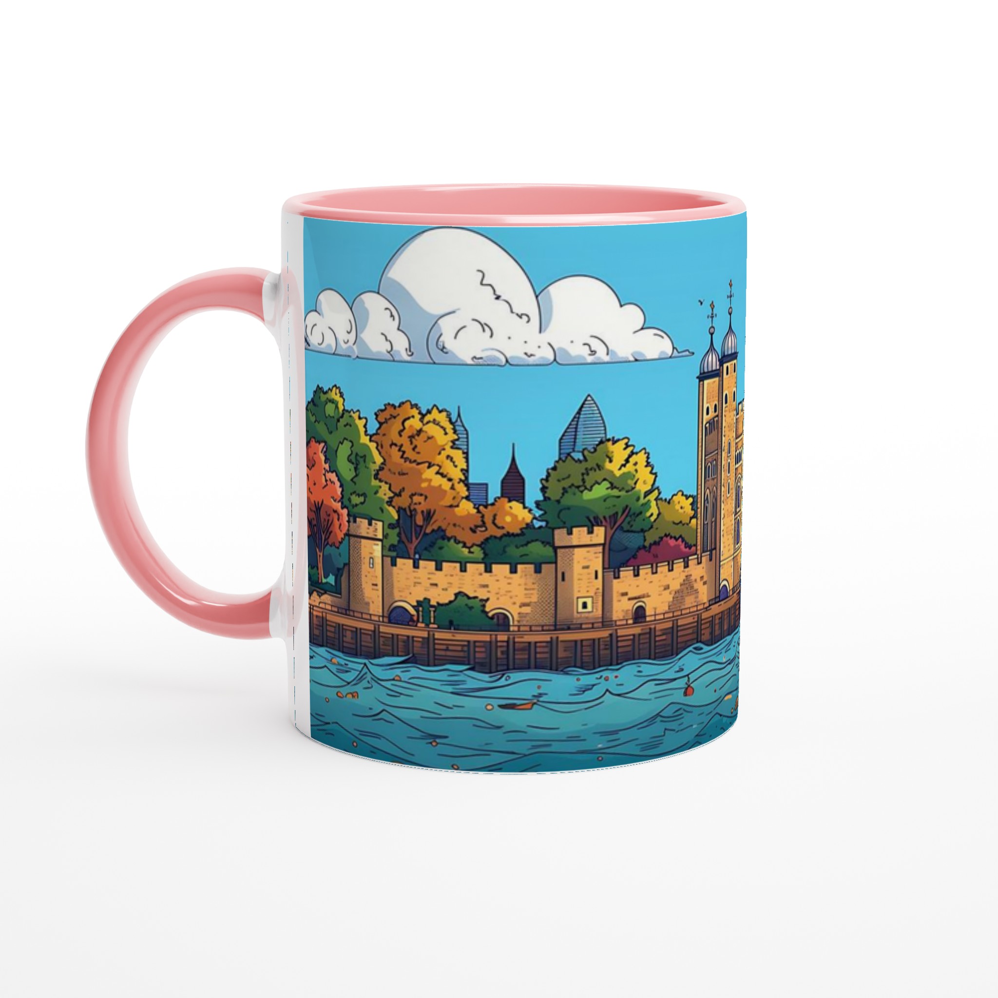 Towern i London Cartoon Keramisk Mugg – Färgstark 11oz Favorit i ditt Val av Sju Nyanser 6 90b078a7-324f-4b09-b400-12fd915d2ef3