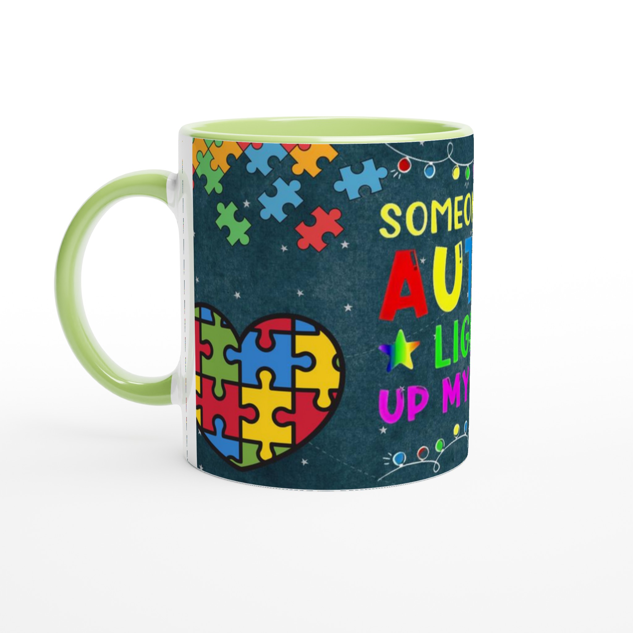 Ceramic Mug 11oz with Colorful Autism Puzzle Heart Design in Your Choice of Seven Vibrant Colors 7 90c5c4ff-0936-4fc5-8f18-cf8ef5681b73