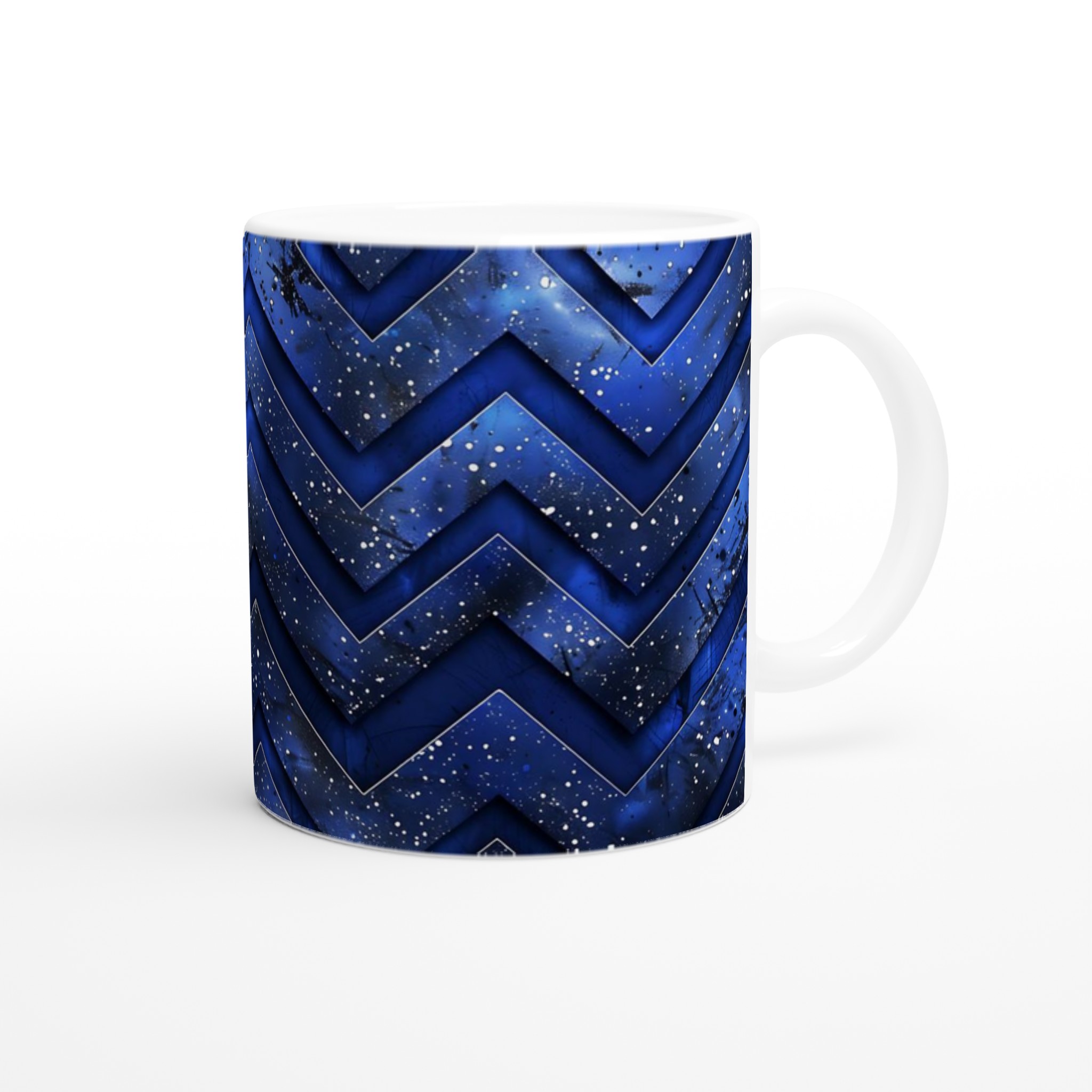 Vit 11oz keramisk mugg med stjärnhimmel i blå och svart – välj bland sju färgstarka nyanser 10 90e4ddb4-370a-4e58-957b-843d0ca3da78