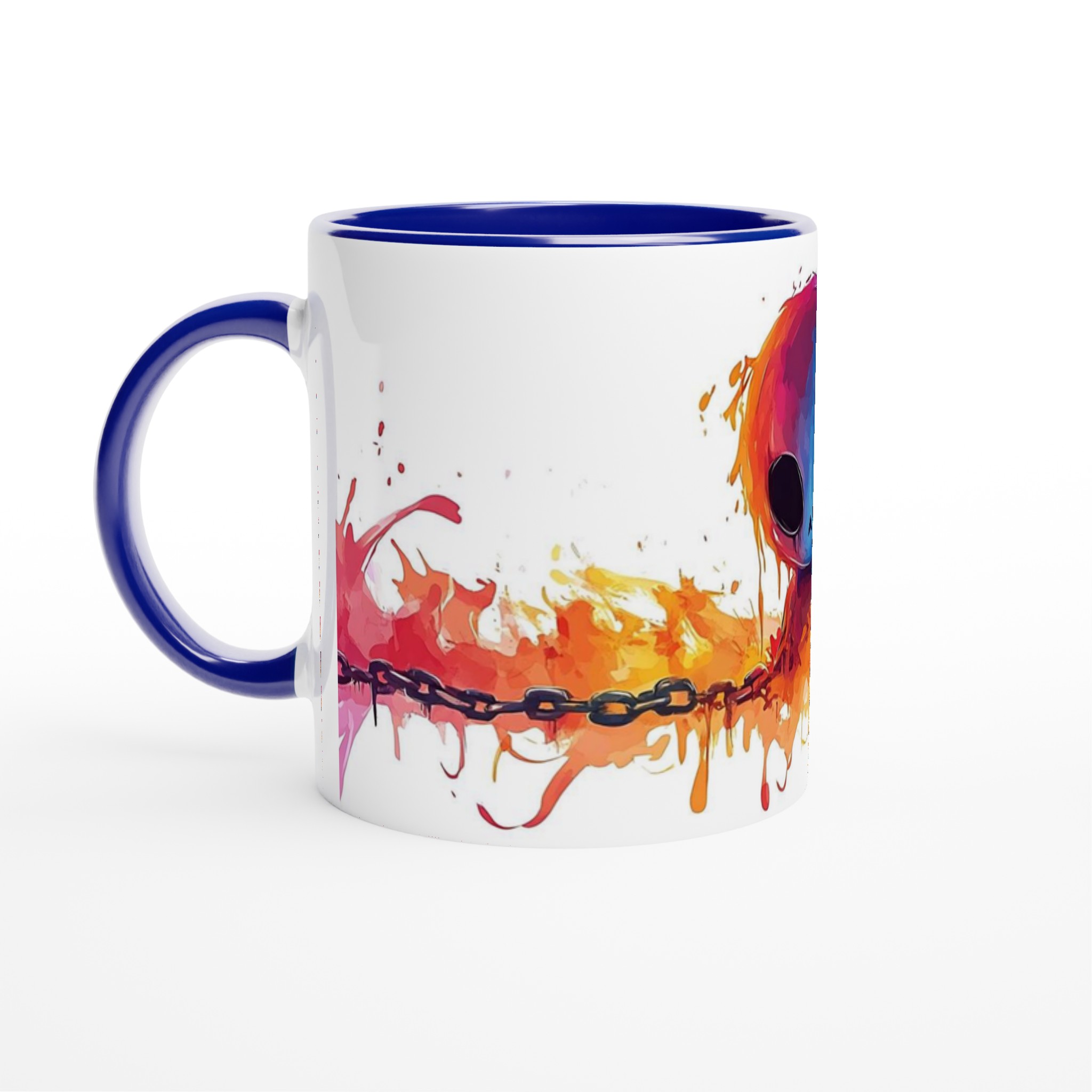 Färgsprakande Akvarell Alien Mugg – Uttryck Din Inre Varelse med En Palett av Sju Livfulla Färger! 2 90e604dc-4883-48de-b7dd-a50c694393fc