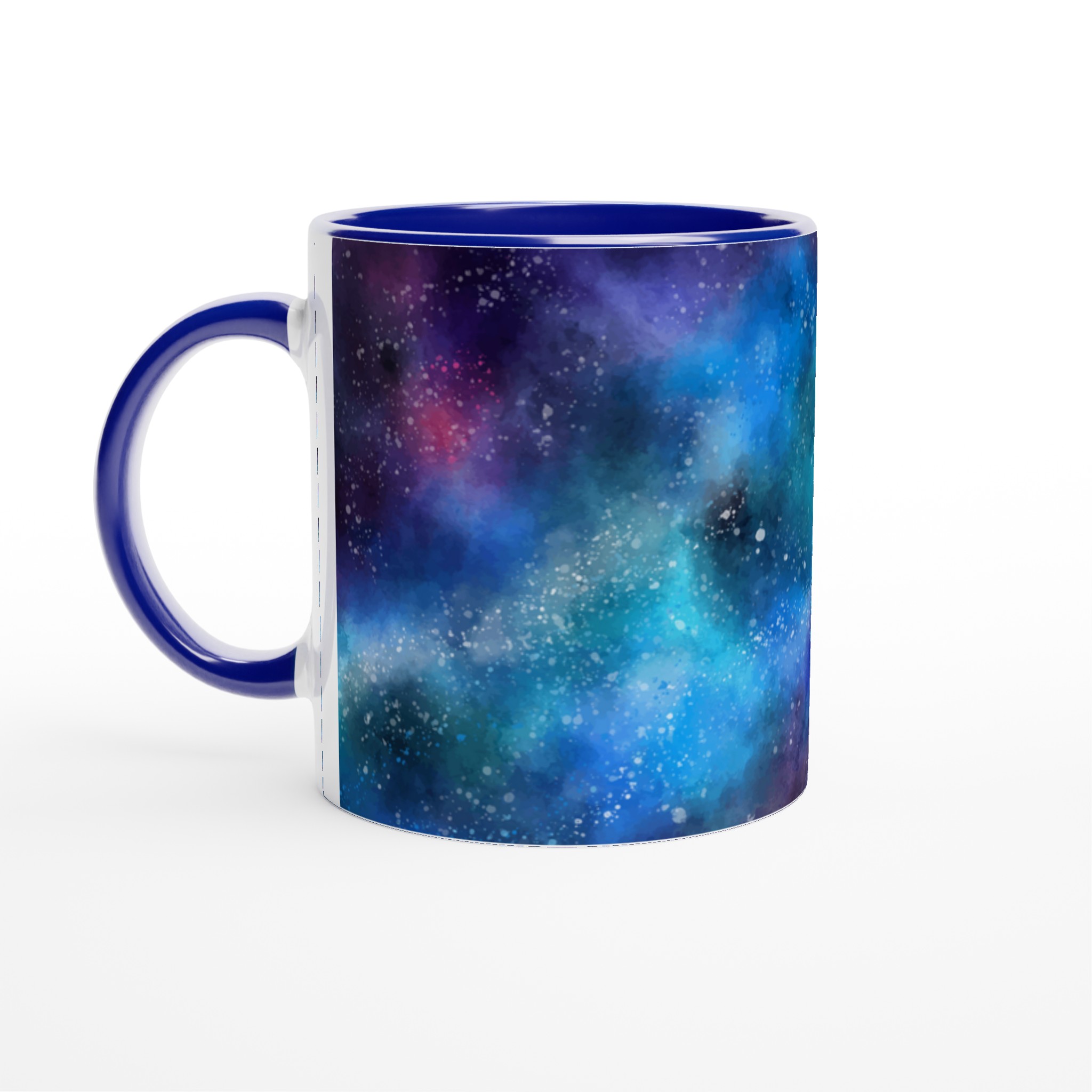 Vit 11oz keramisk mugg med drömskt galaxmotiv – välj bland sju iögonfallande keramikfärger 2 911099cf-6fc4-4689-ab68-bd7c25c90f74