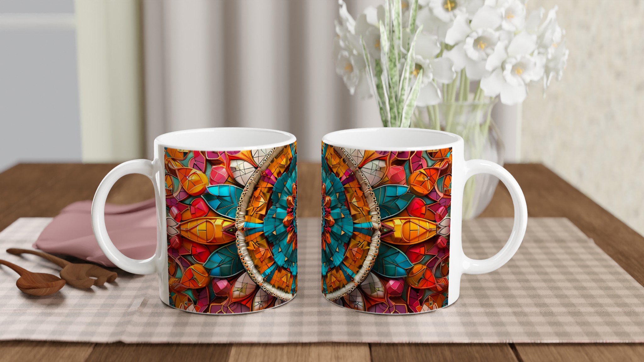 Mångfärgad Mandala 11oz Keramikmugg – Välj bland 7 Livfulla Färger för Din Unika Stil 10 91171221-6bad-4470-b4f2-dc6a456bd3ca