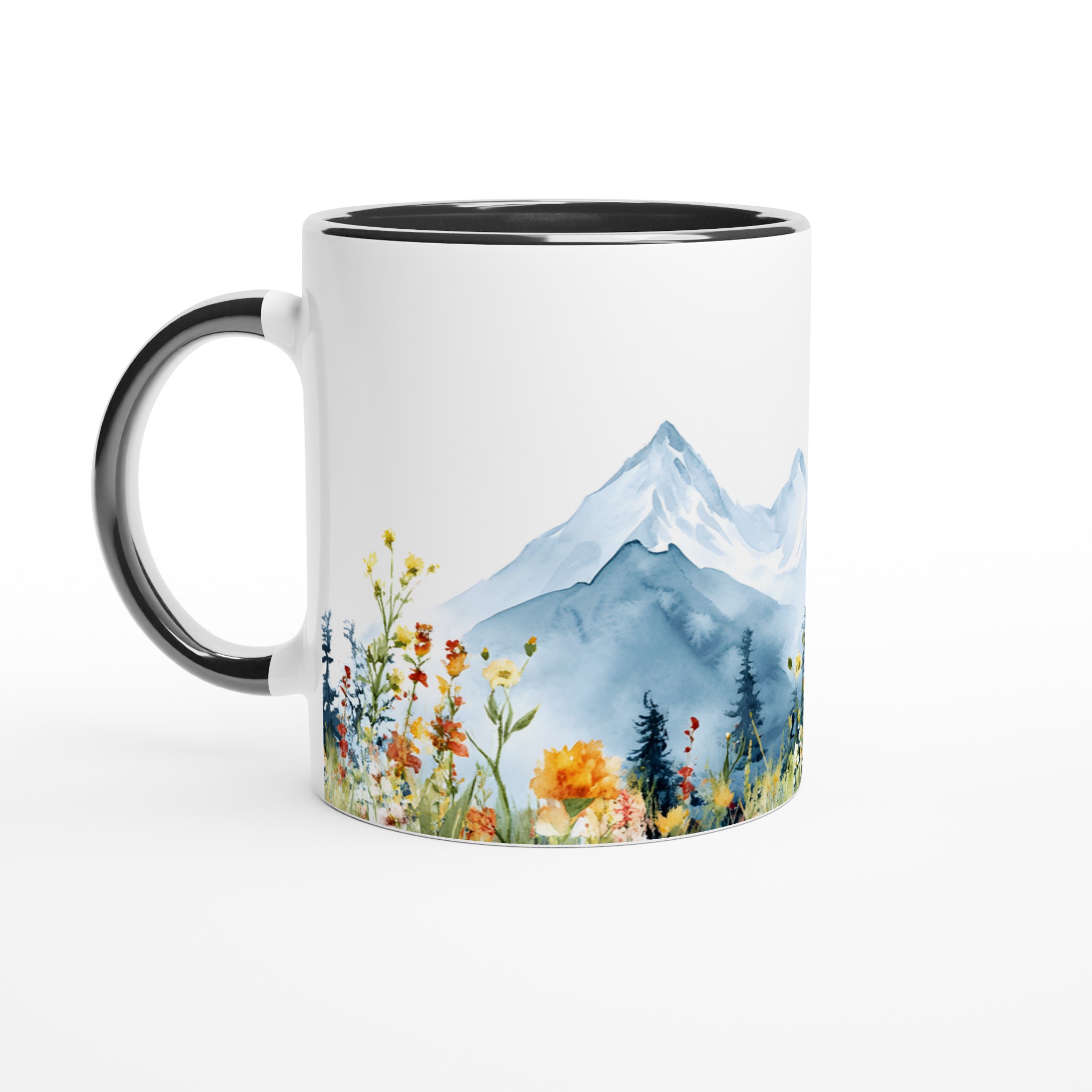 Akvarell Berg & Vildblommor Keramikmugg – Din 11oz Favorit i Väljfri Färg 4 912d86ac-4f71-4922-b584-eea5b5ed1124