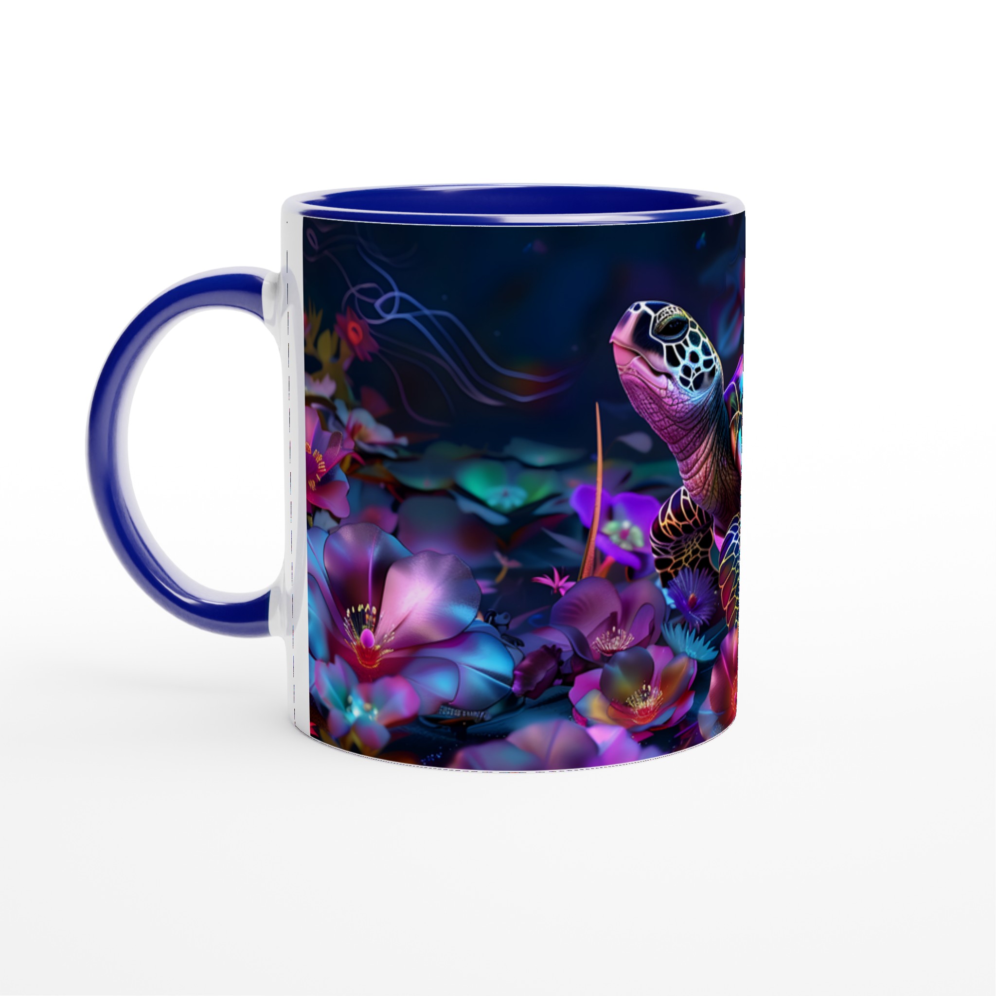 Neon Turtle Dream 11oz Keramikmugg – Färgstark Konst för Din Fikastund i Sju Nyanser 2 91820f7d-2ae3-4c86-b3e8-5ee44dea37d4