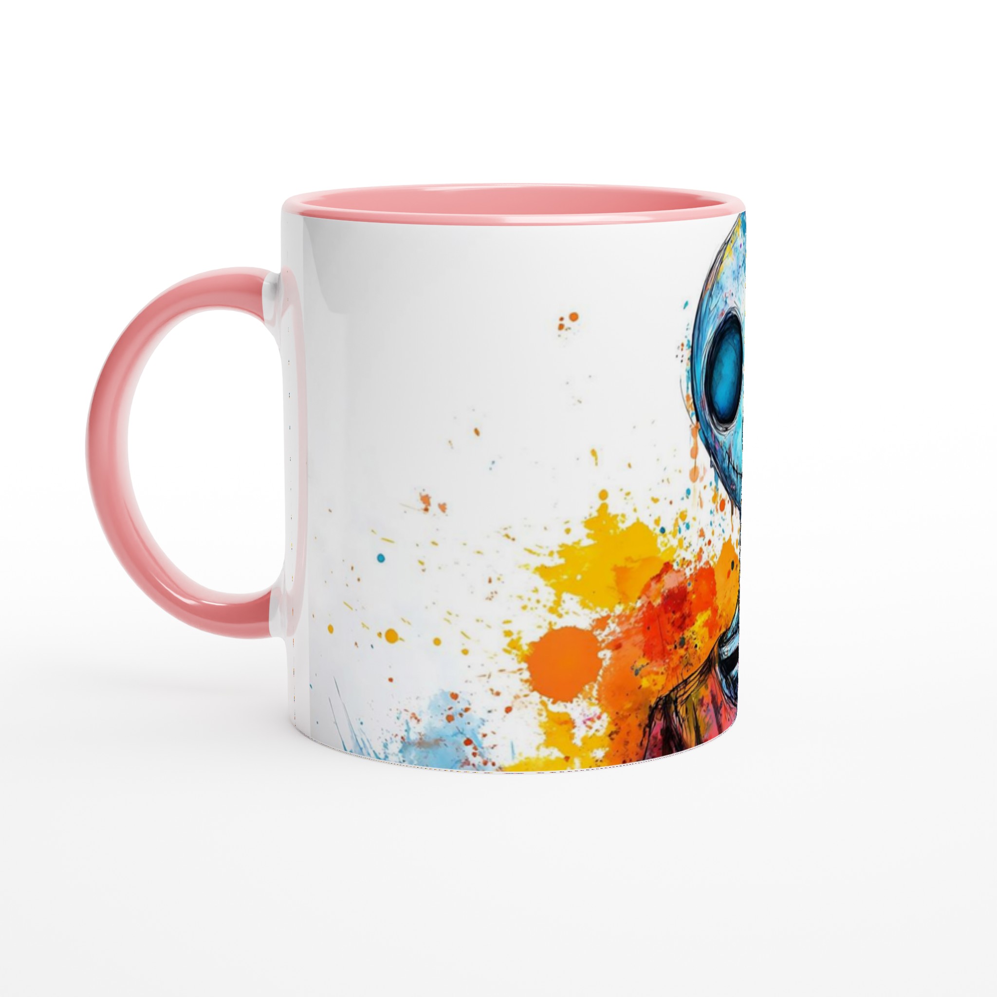 Färgsprakande Skelett Mugg - Unik Keramikmugg för kaffe, te & kreativitet 6 91861961-7580-4b68-b8c6-6f170530d0ec