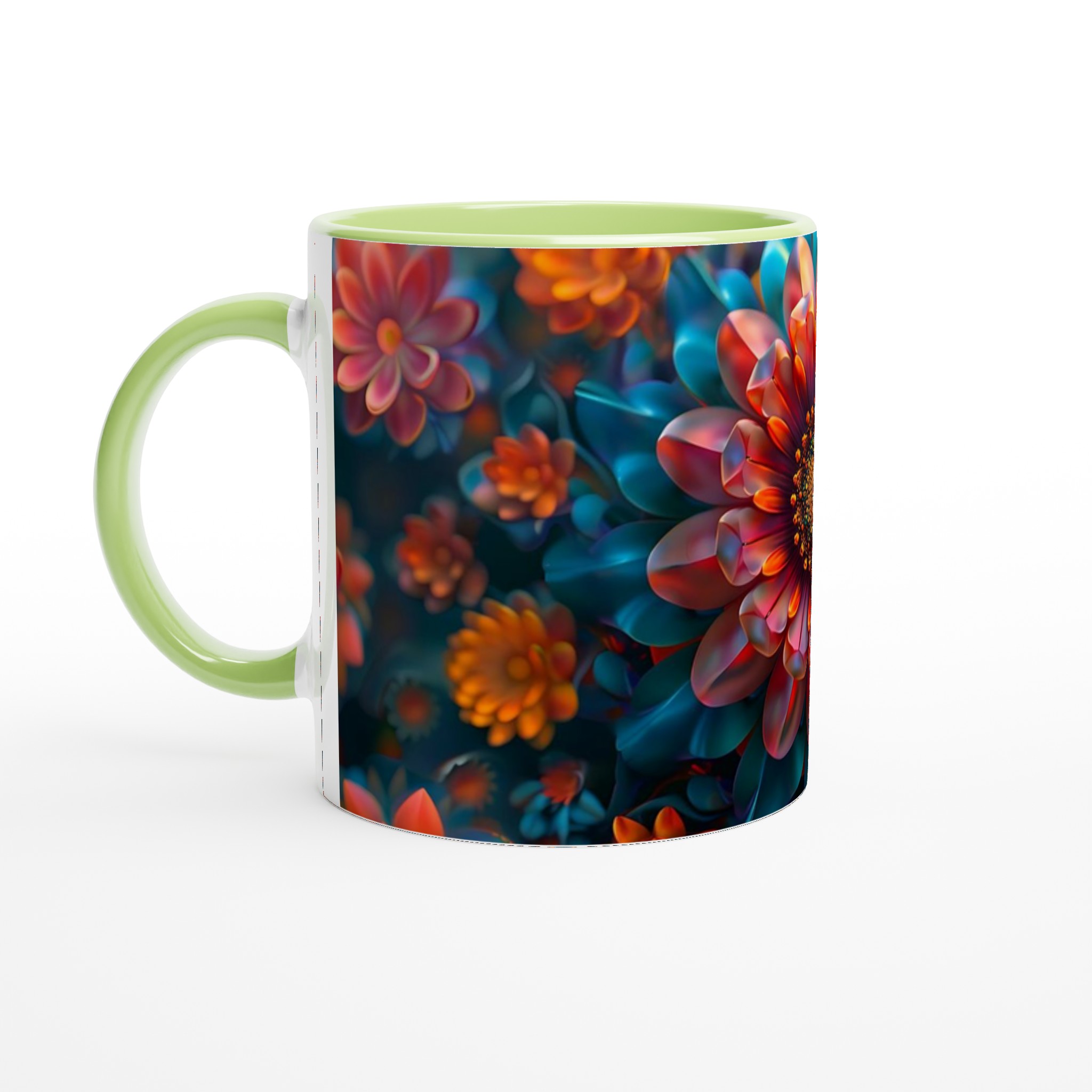 Mugg "Exotisk Blomma" – Levande Färgexplosion i Premium Keramik, 11 oz 7 92132ff4-b473-43c9-bdbc-272ebfd048f1