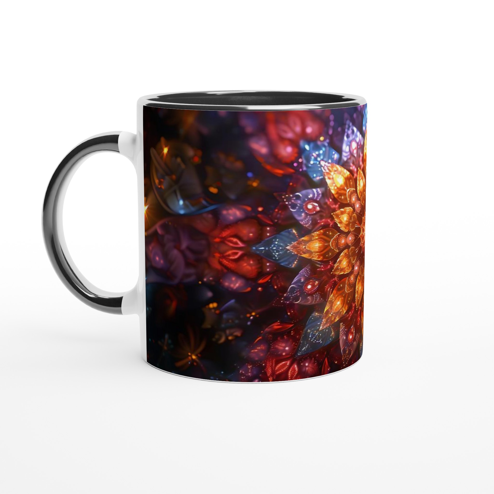 Kosmisk Mandalablomma Keramikmugg - 11oz Magisk Mugg i Valfri Färg 4 923412ba-bfe6-4641-8902-e99c7aa1d6a2