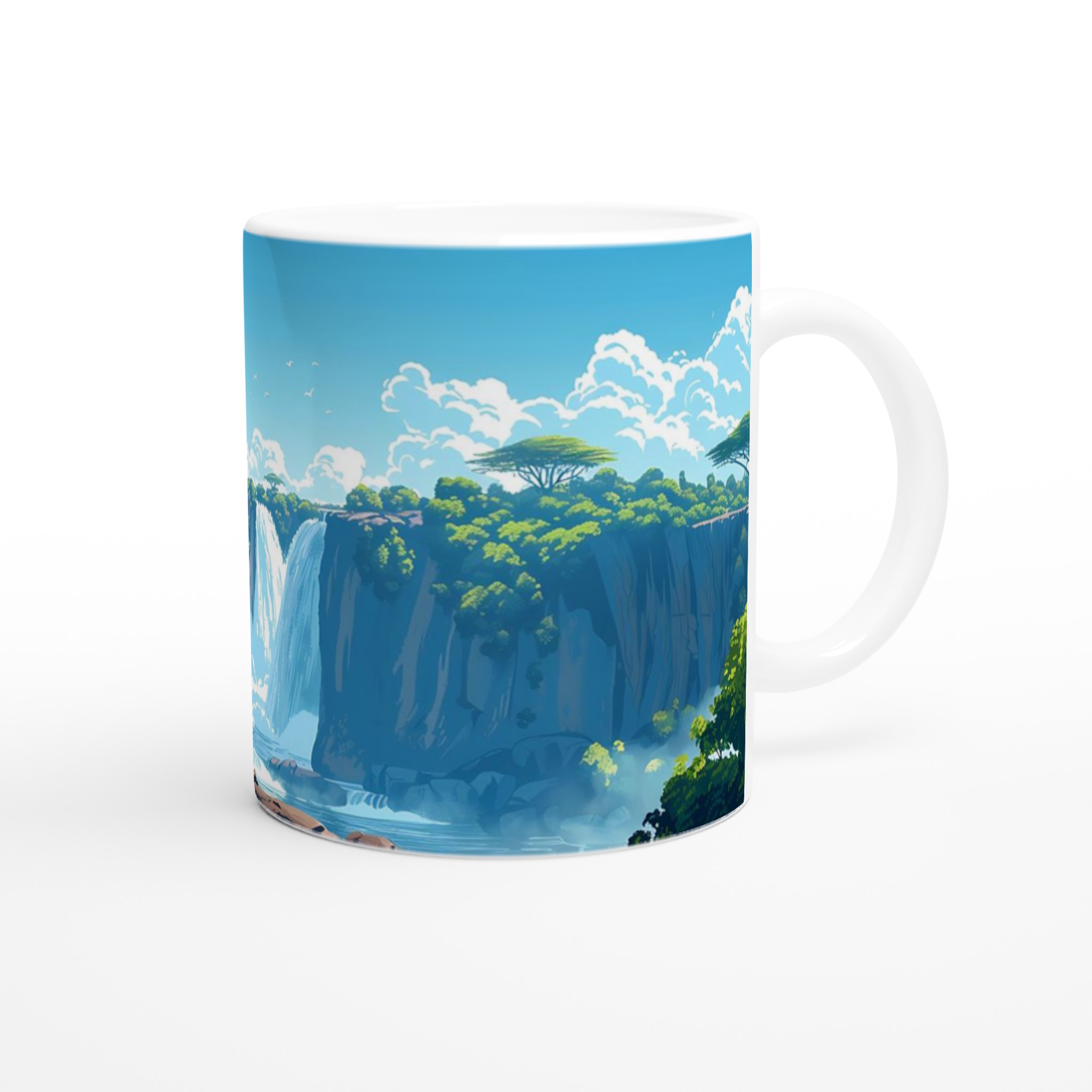 Tropiskt Vattenfall Kaffemugg - Levande Naturdesign i Flera Färger 9 923bb10b-1b0d-4107-aa3d-d40c5d046082