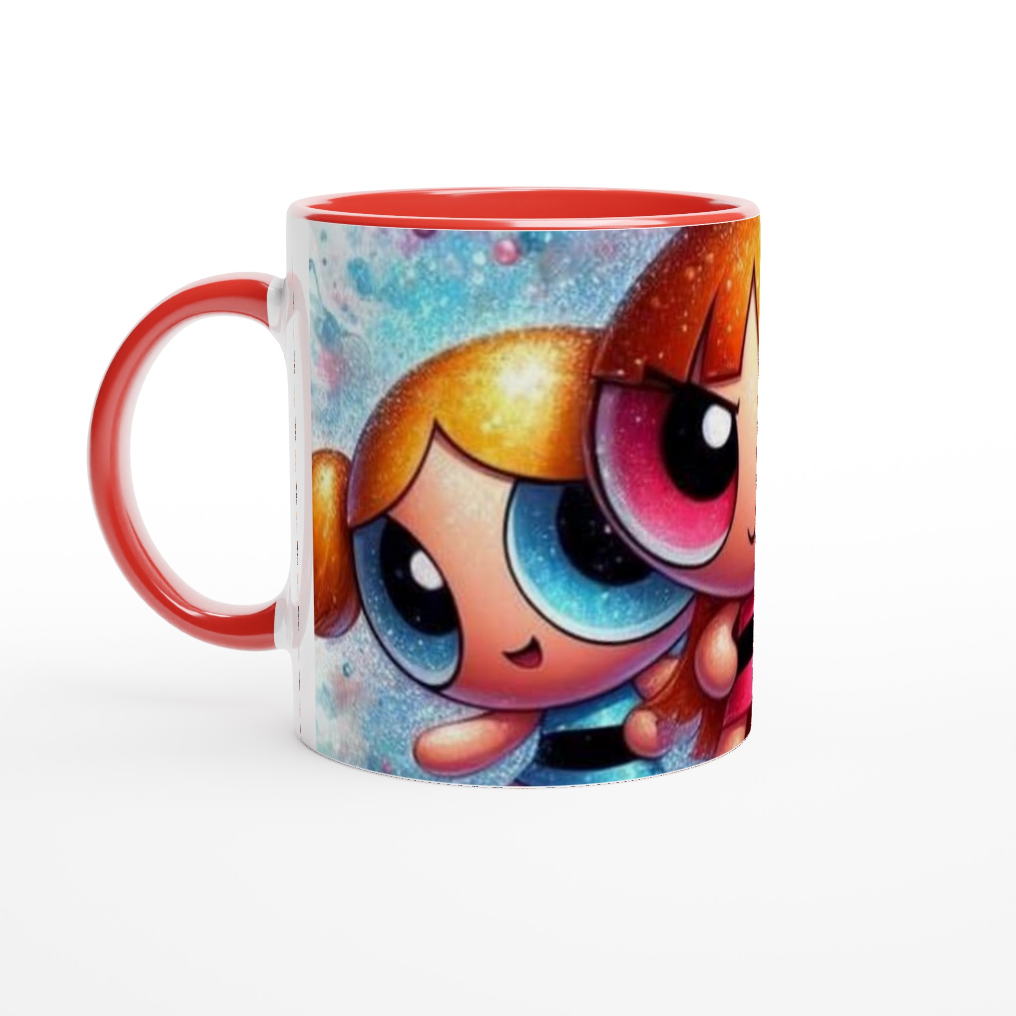 Vit 11oz keramisk mugg med kraftfullt Powerpuff Girls-tryck i livfulla färger 5 9284622e-f5d8-445e-a510-e2eddf6d4c0f