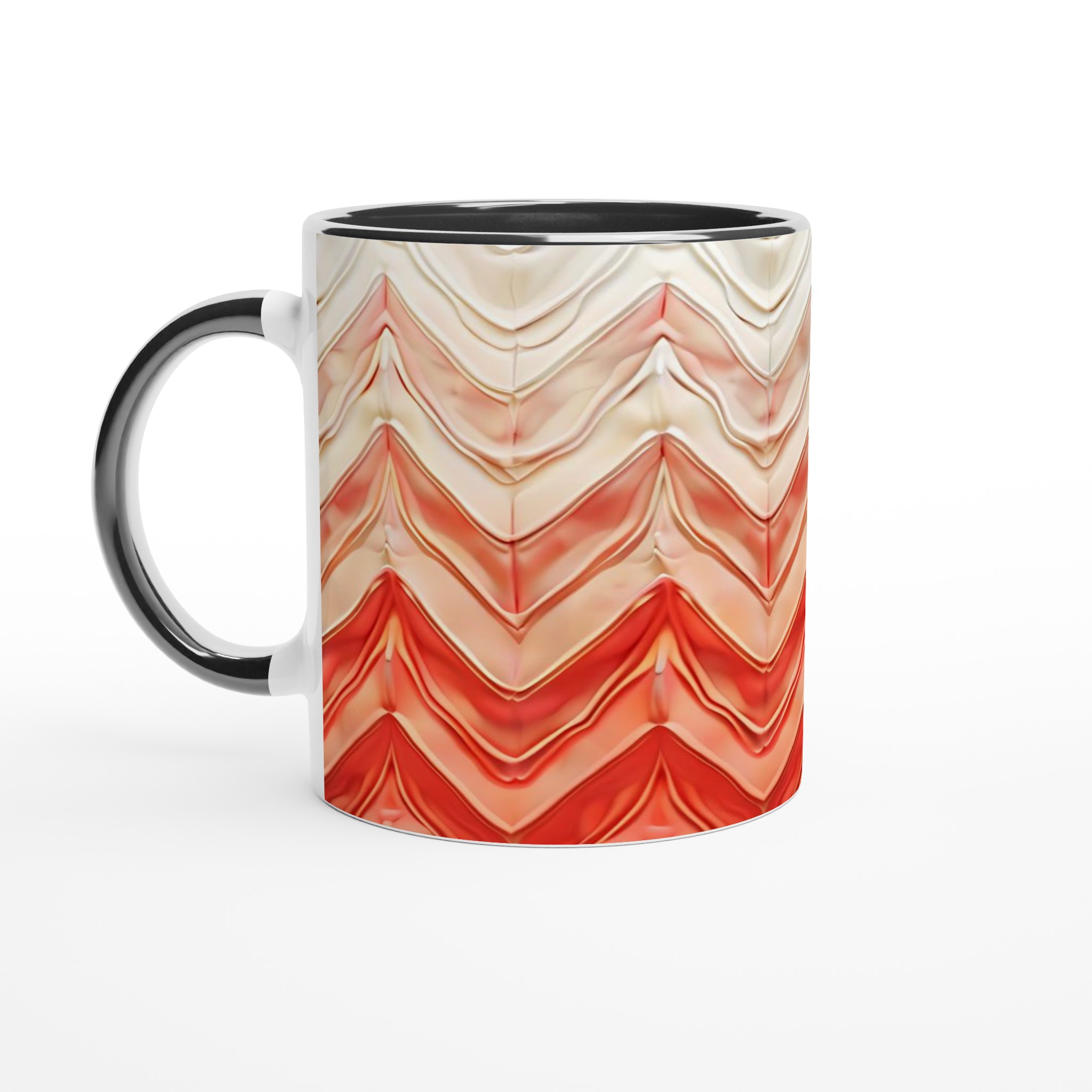 Abstrakt Vågformad Keramikmugg – 11 oz i ditt val av sju livliga färger 4 9287d6f2-b112-482d-8f45-9e5555196316